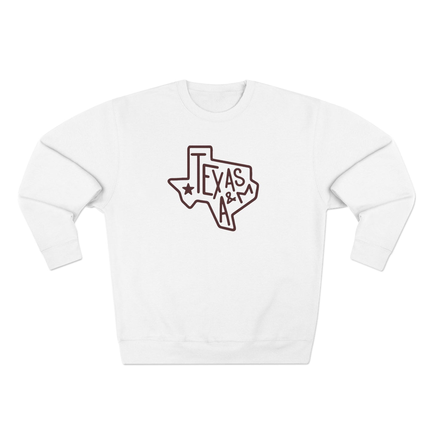 'Texas A&M State of Texas' Cotton Crewneck Sweatshirt