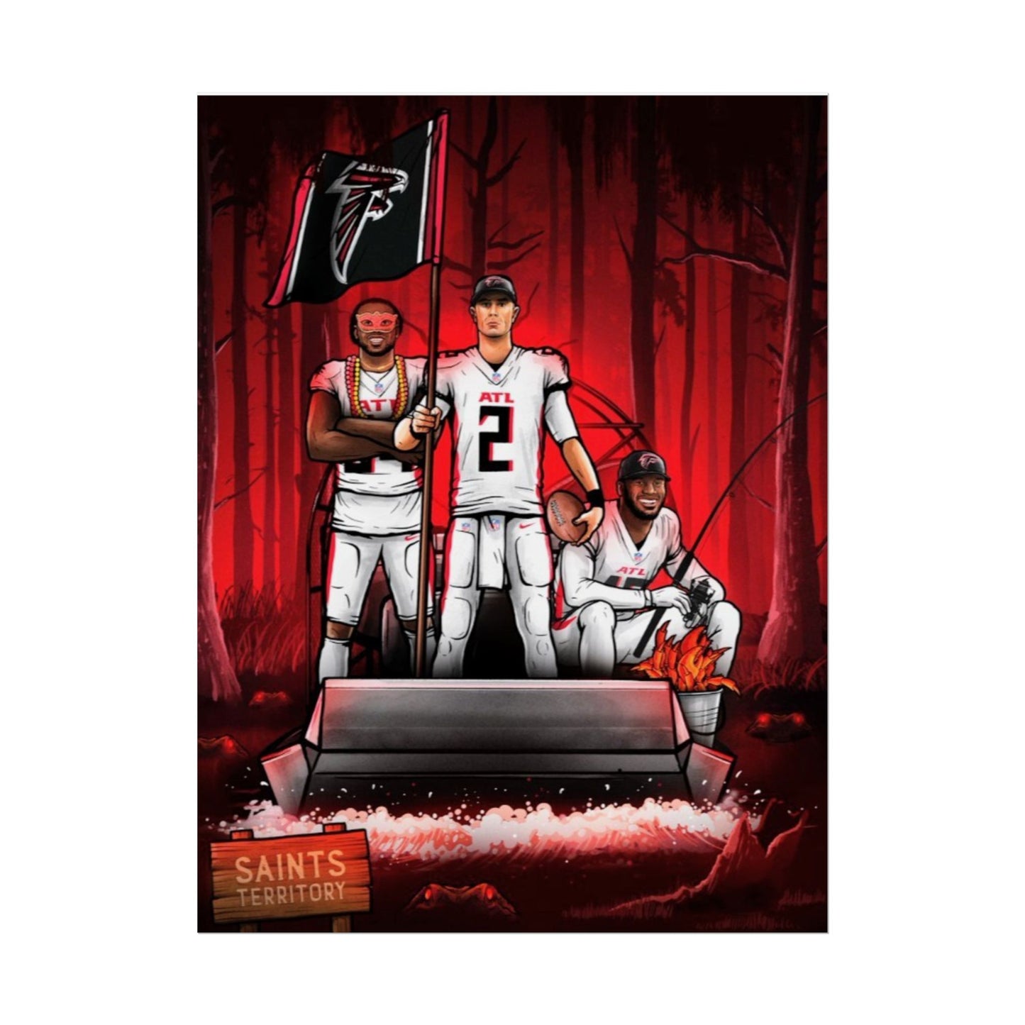Loco Fits Dirty Birds 'Take Over Saints Territory' Poster