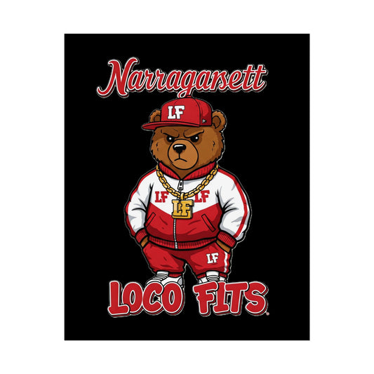 Loco Fits Gansett Bear Poster – Street Art for Urban Vibes