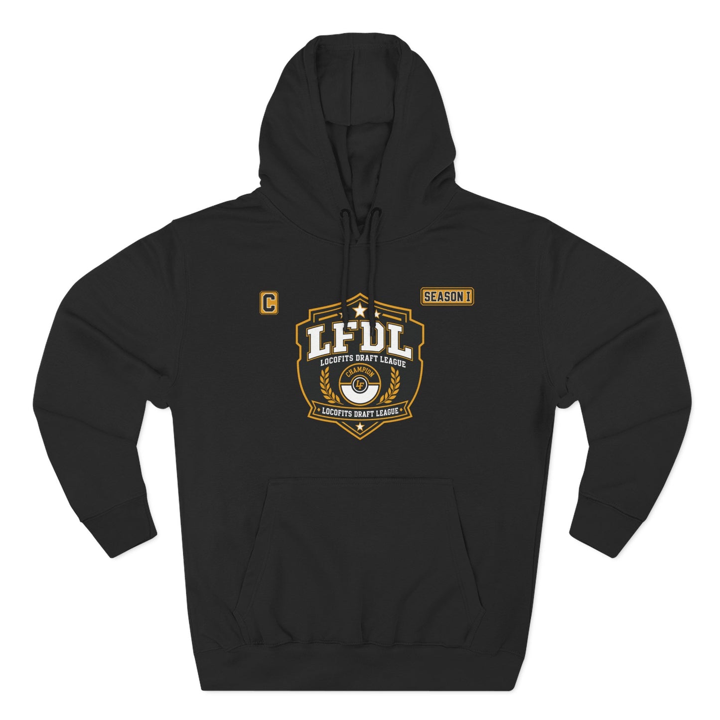 LocoFits Draft League Season I Champion Three-Panel Fleece Hoodie