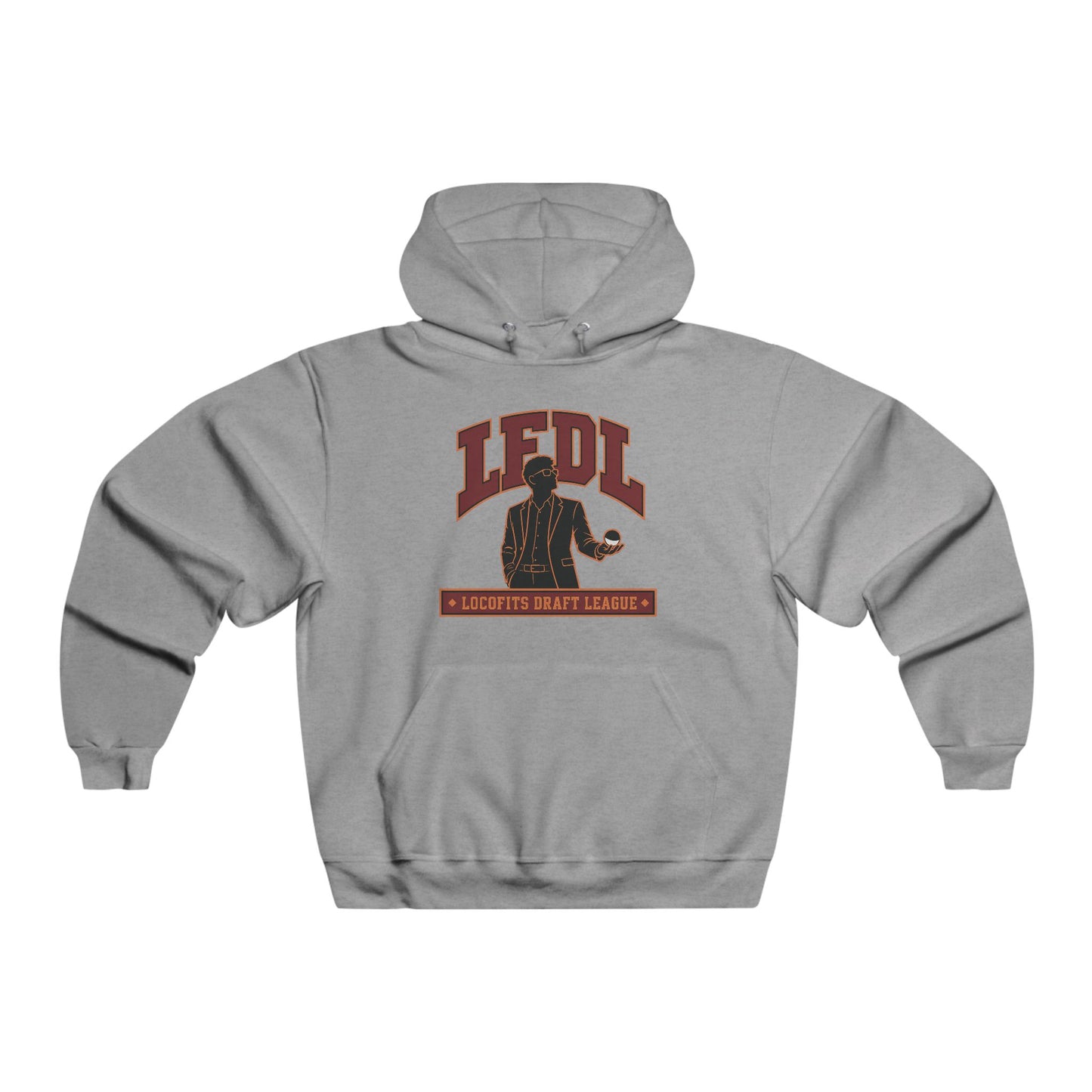LocoFits Draft League LFDL Portrait Silhouette SC Men's NUBLEND® Hooded Sweatshirt