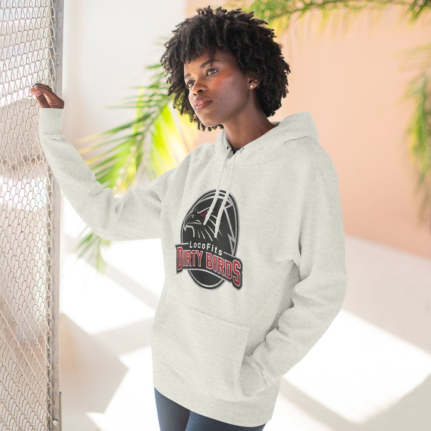 Loco Fits Dirty Birds Three-Panel Fleece Hoodie