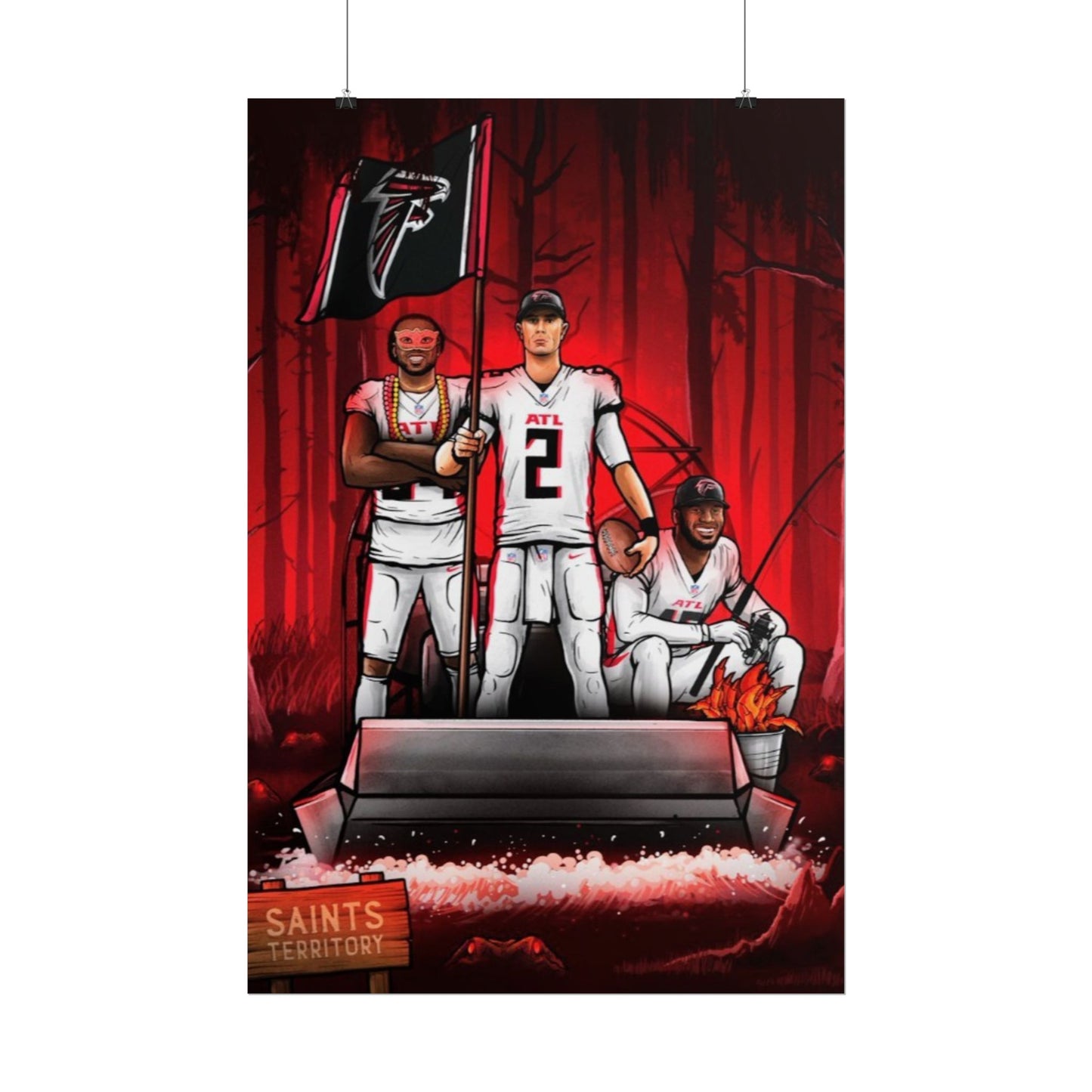 Loco Fits Dirty Birds 'Take Over Saints Territory' Poster