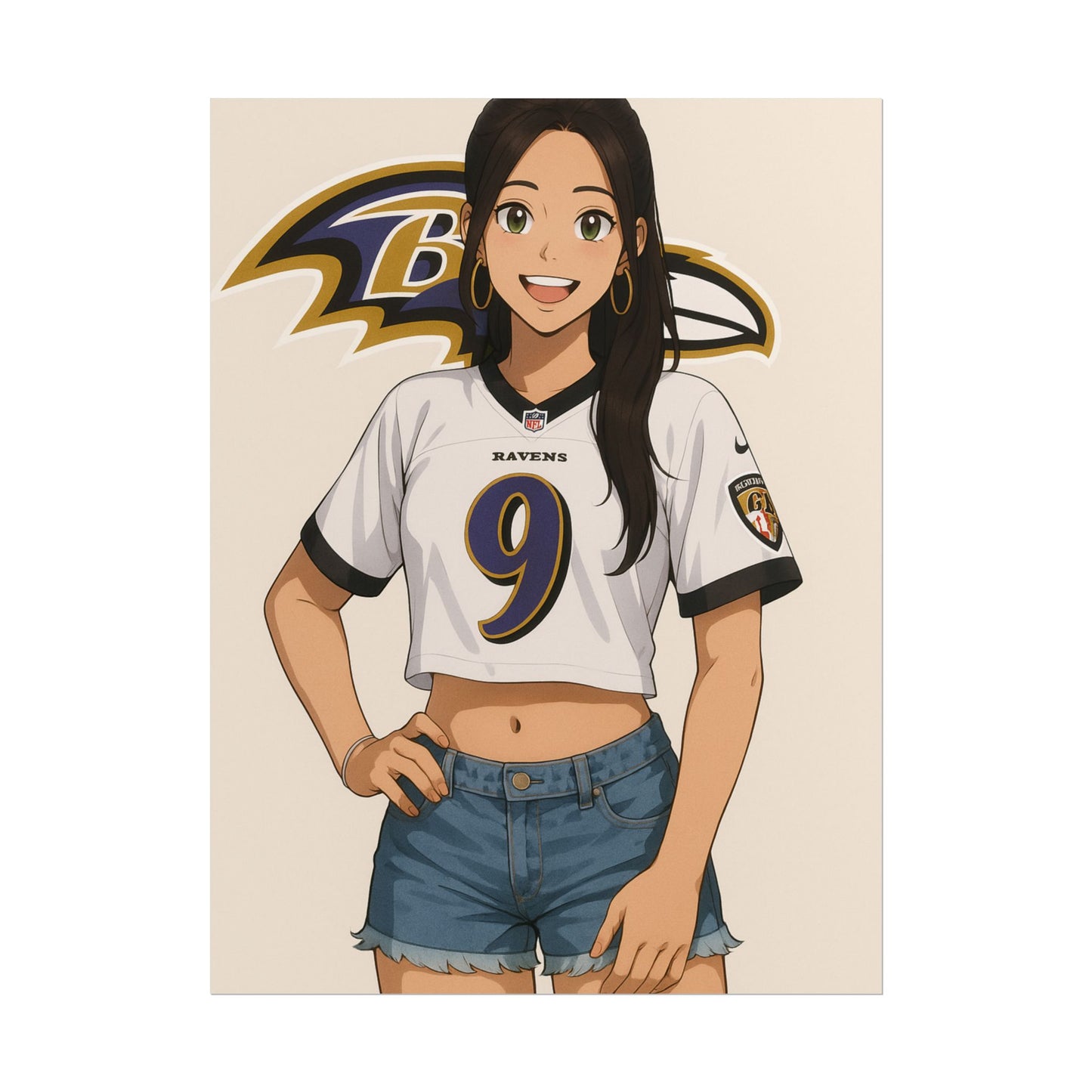 Loco Fits Anime Girls 'Ravens Girl 1' Poster