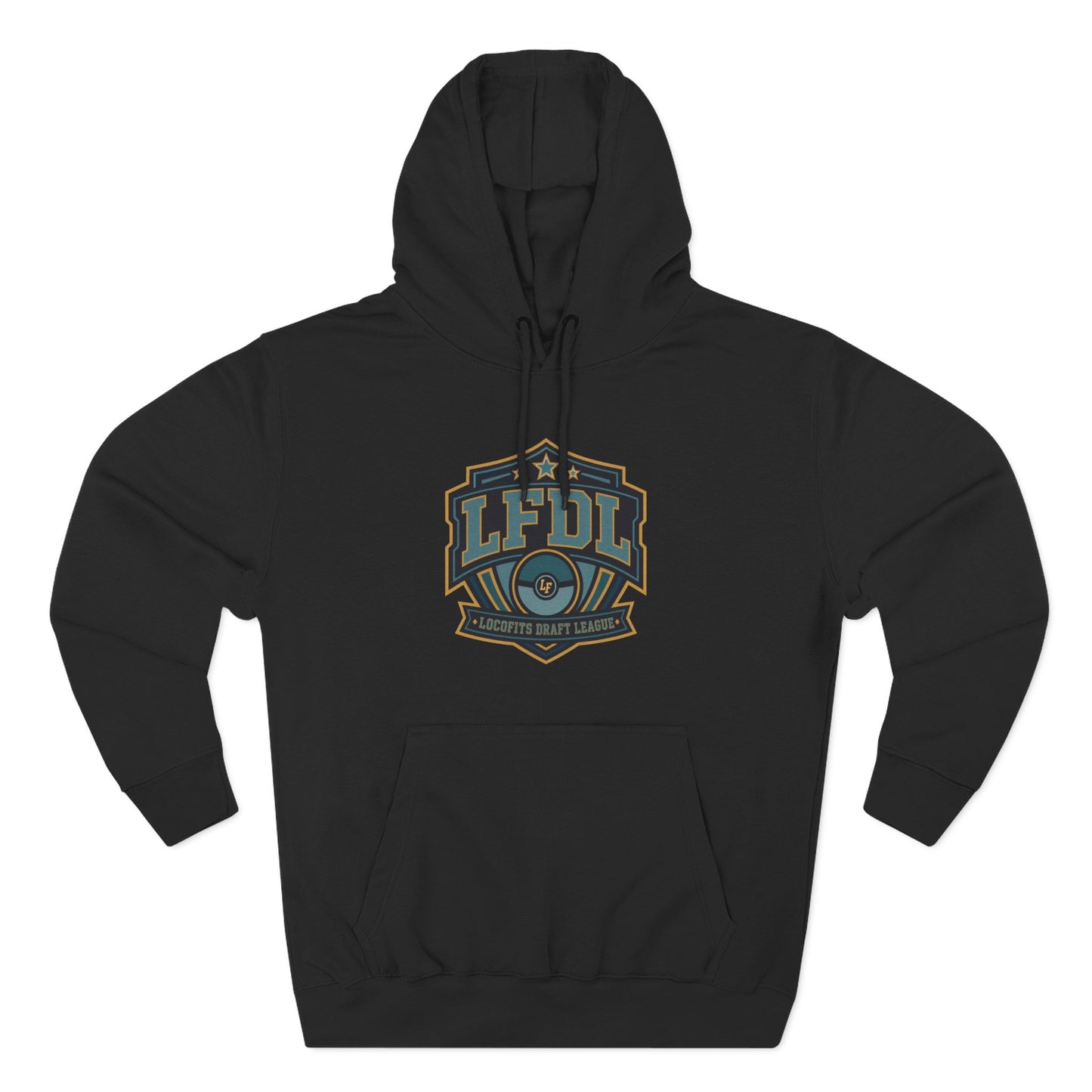 LocoFits Draft League North Carolina Three-Panel Fleece Hoodie