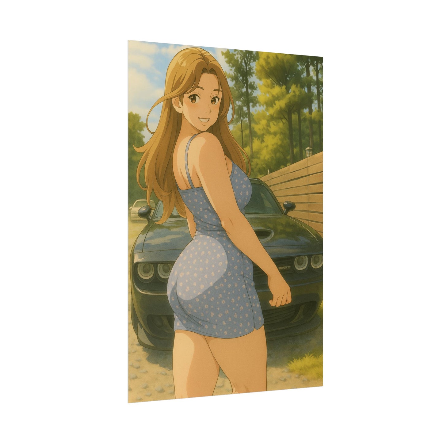 Loco Fits Anime Girls 'Want A Ride' Poster