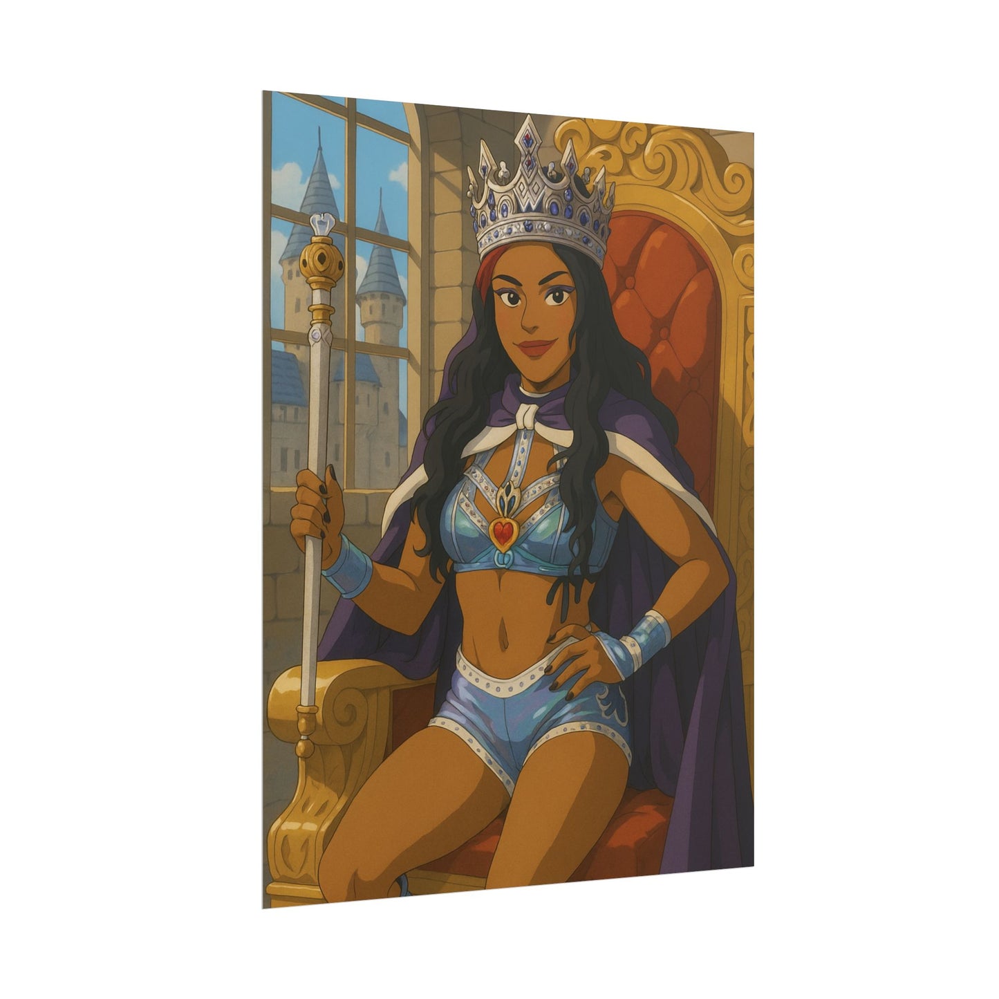 Loco Fits Anime Wrestling 'Latin Queen Vega' Poster