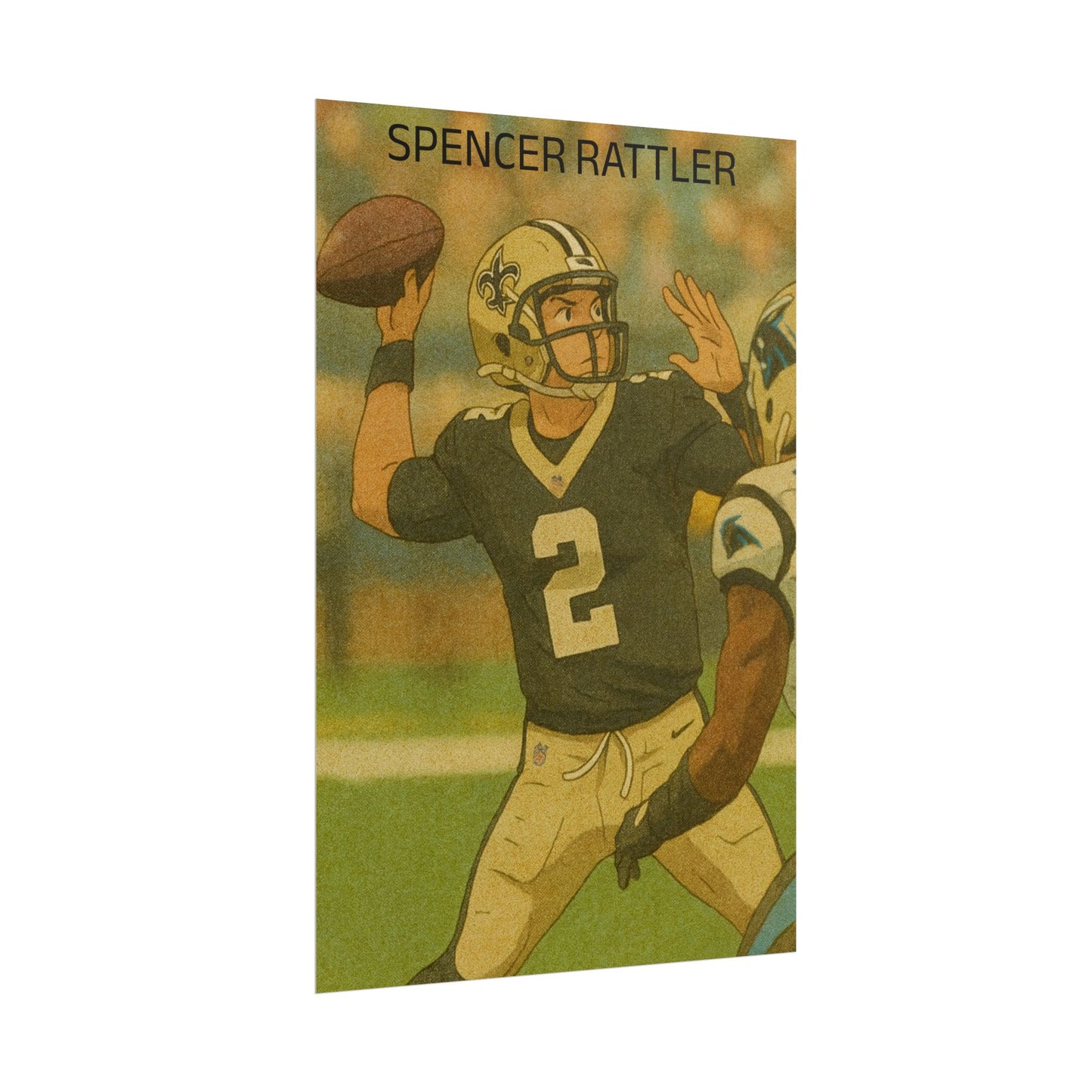 Loco Fits Anime Football 'Spencer Rattler' Poster