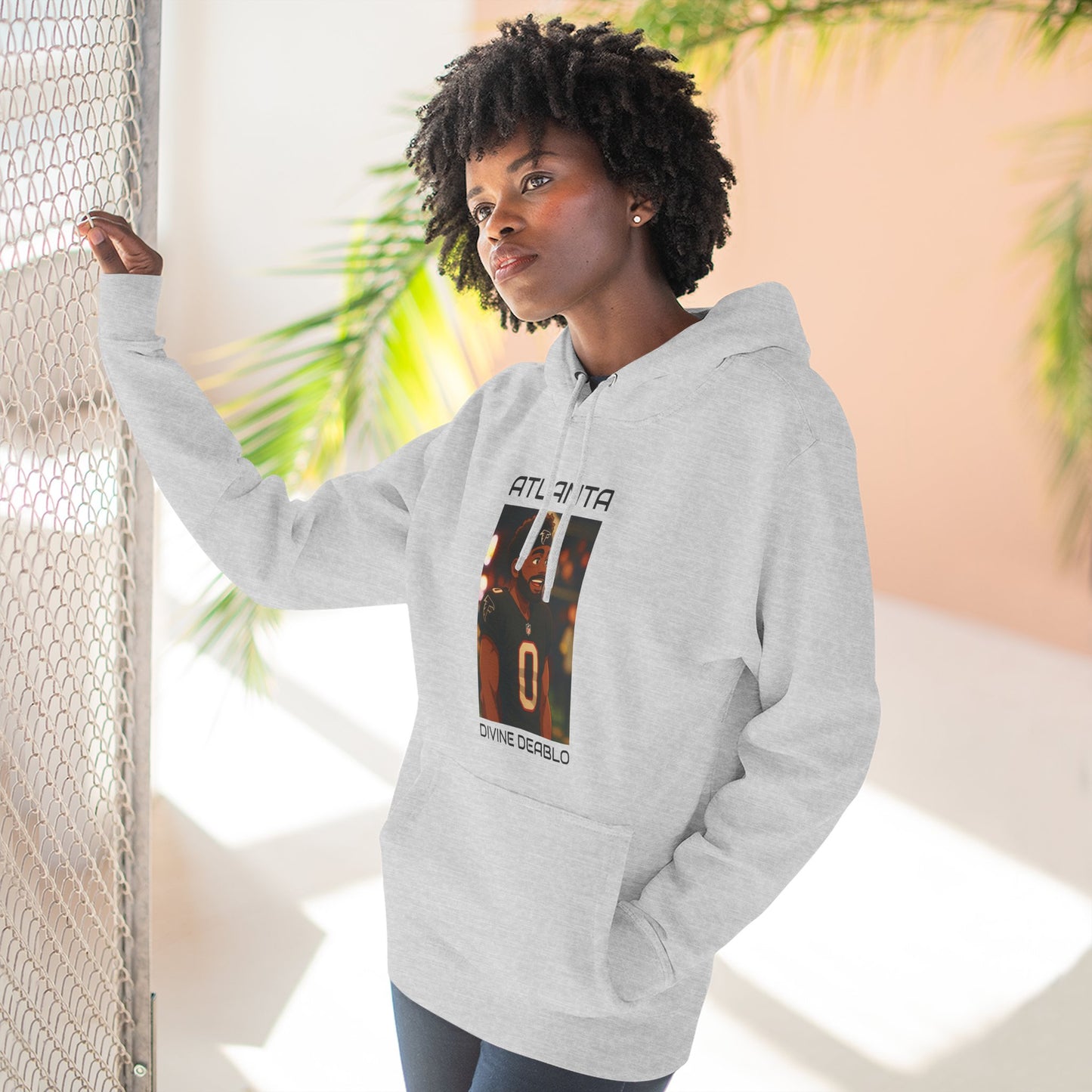 Anime Football 'Atlanta Divine Deablo' Three-Panel Fleece Hoodie
