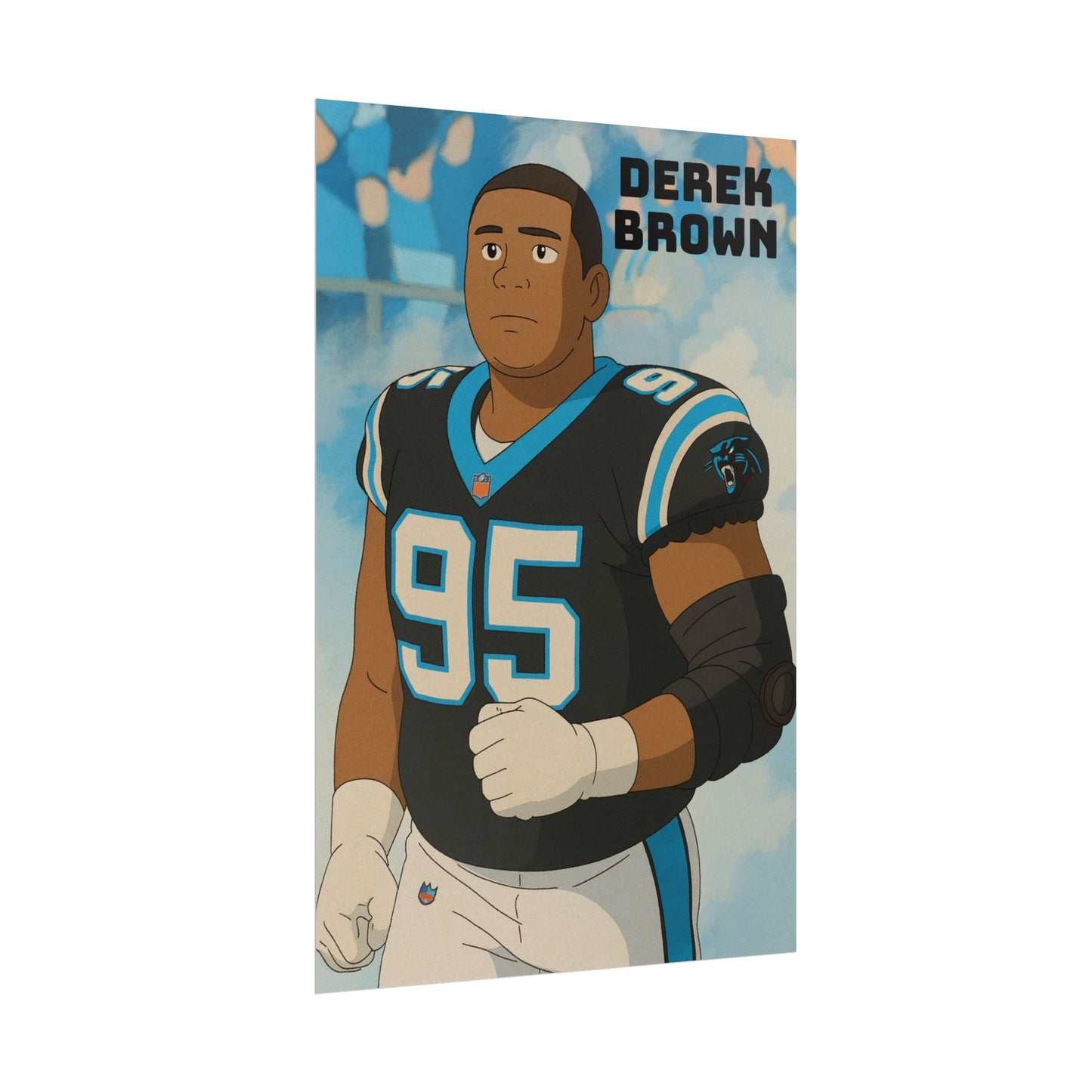 Loco Fits Anime Football 'Derek Brown' Poster