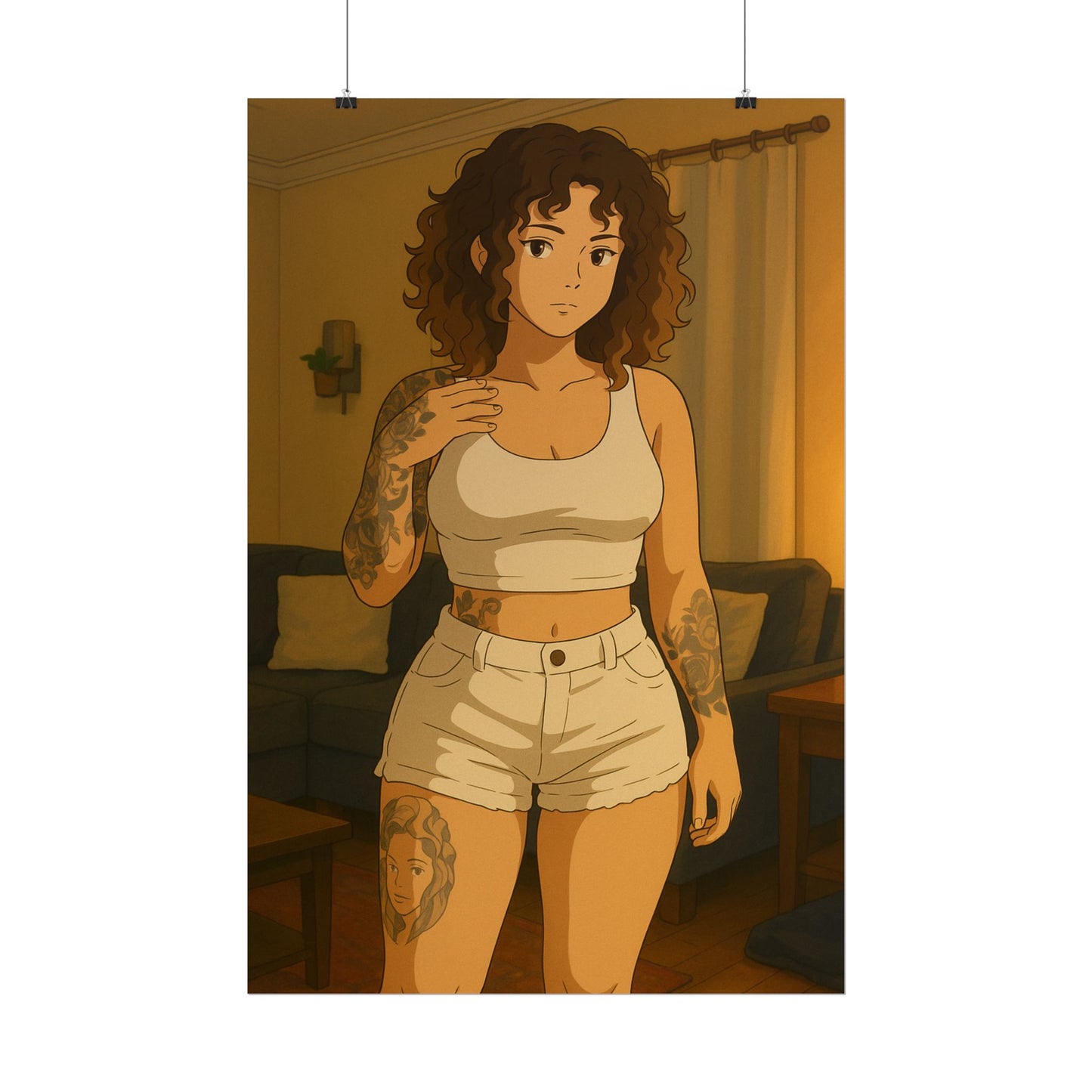 Loco Fits Anime Girls 'Simple Laidback Saturday' Poster