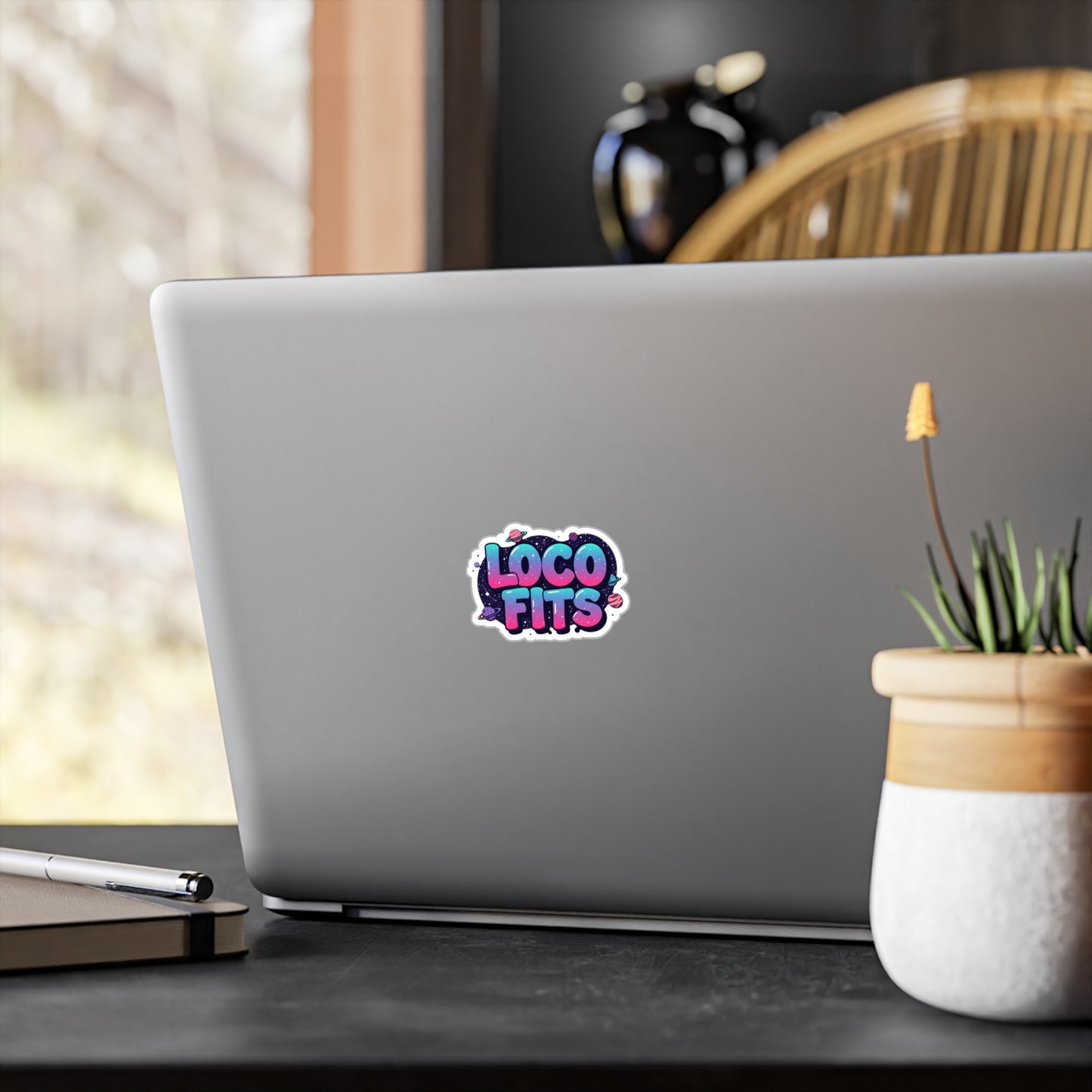 "Cosmic Party" Loco Fits Kiss-Cut Sticker