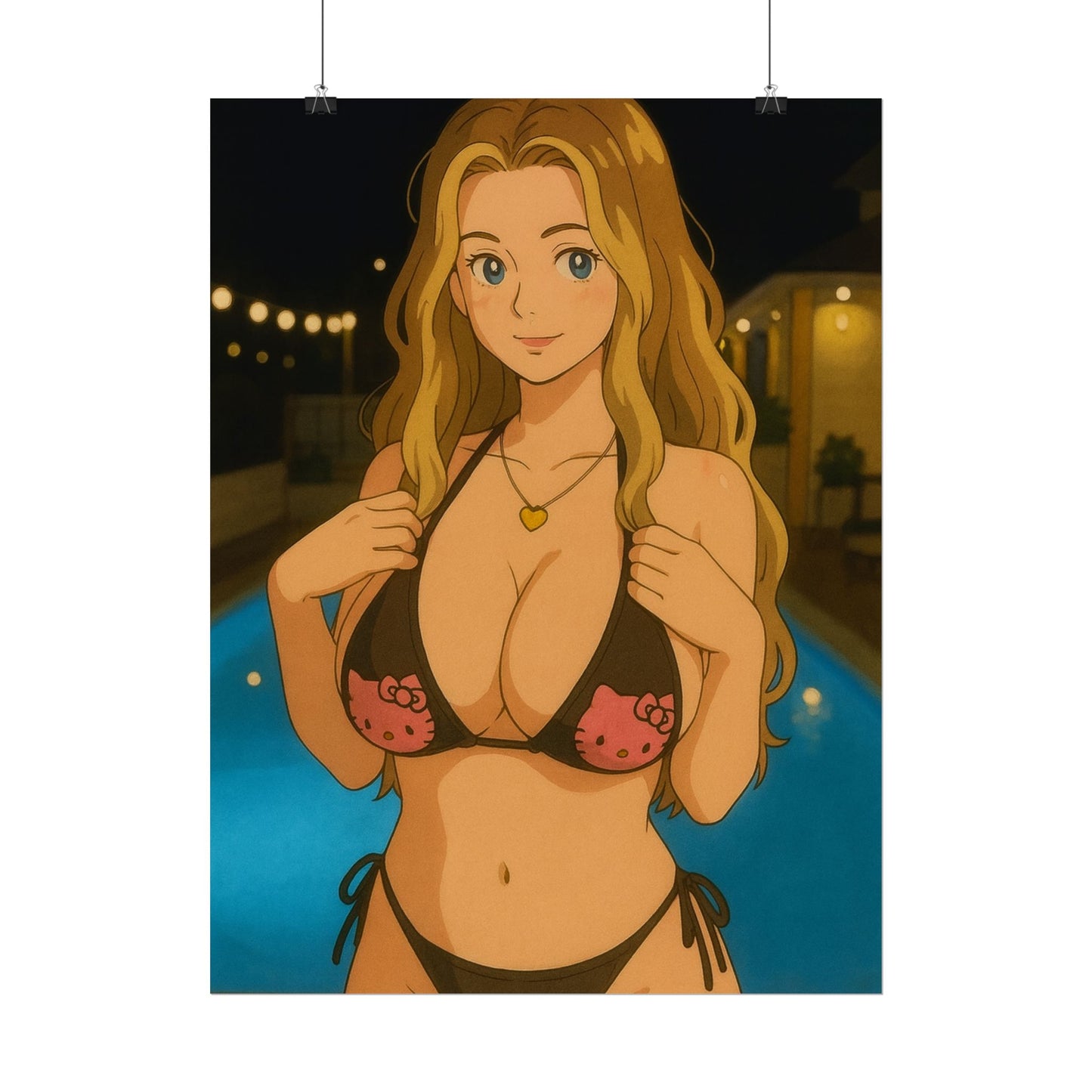 Loco Fits Anime Girls 'Hello Kitties' Poster