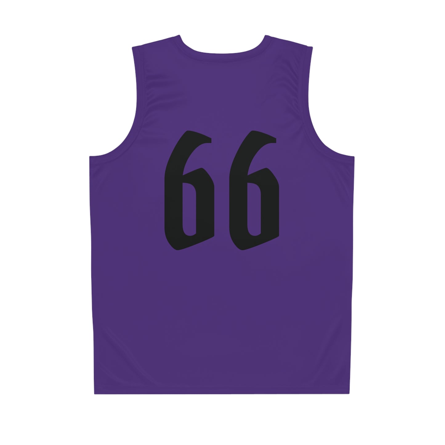 Purple & Black "Wicked Way" #66 Alt. Basketball Jersey