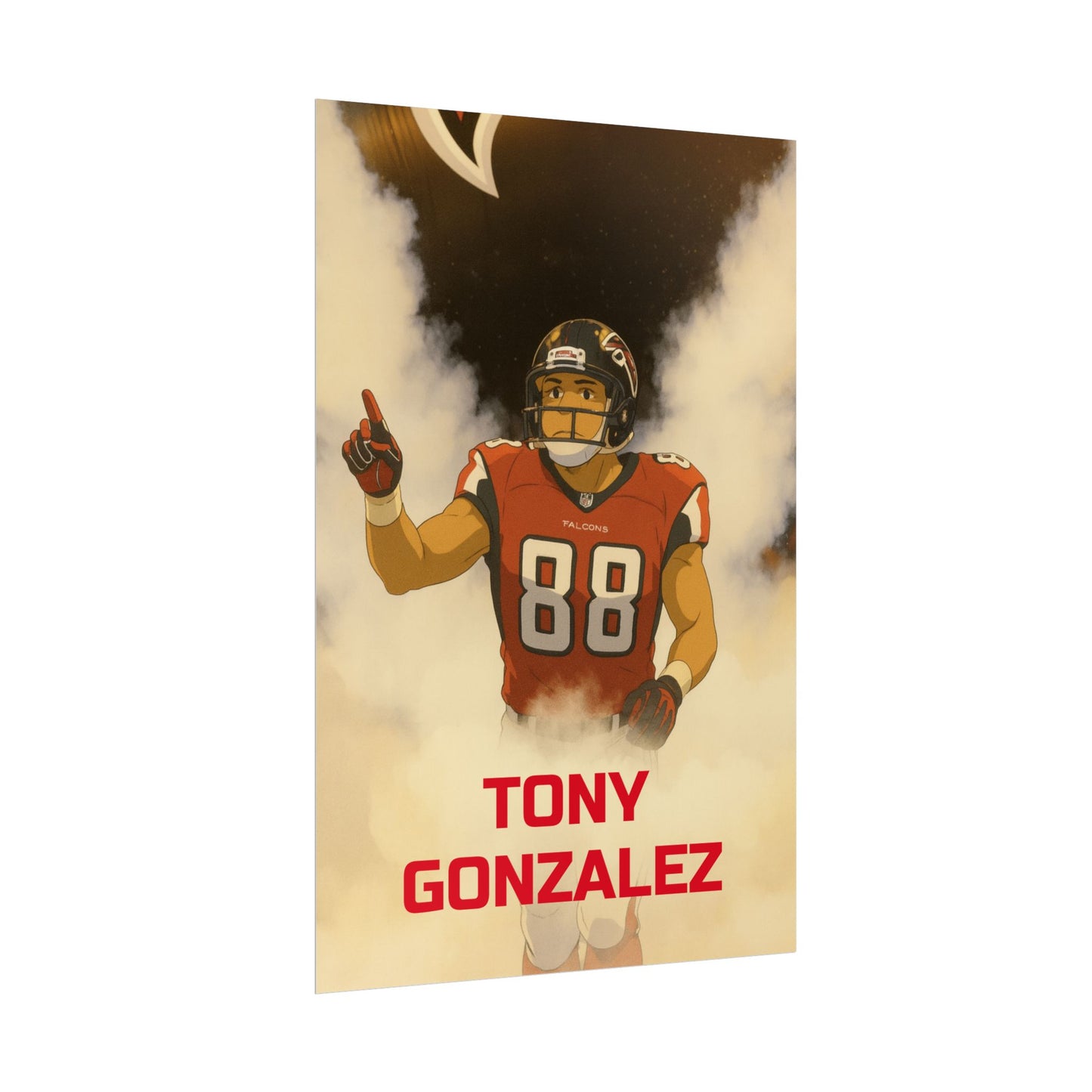 Loco Fits Anime Football 'Tony Gonzalez' Poster