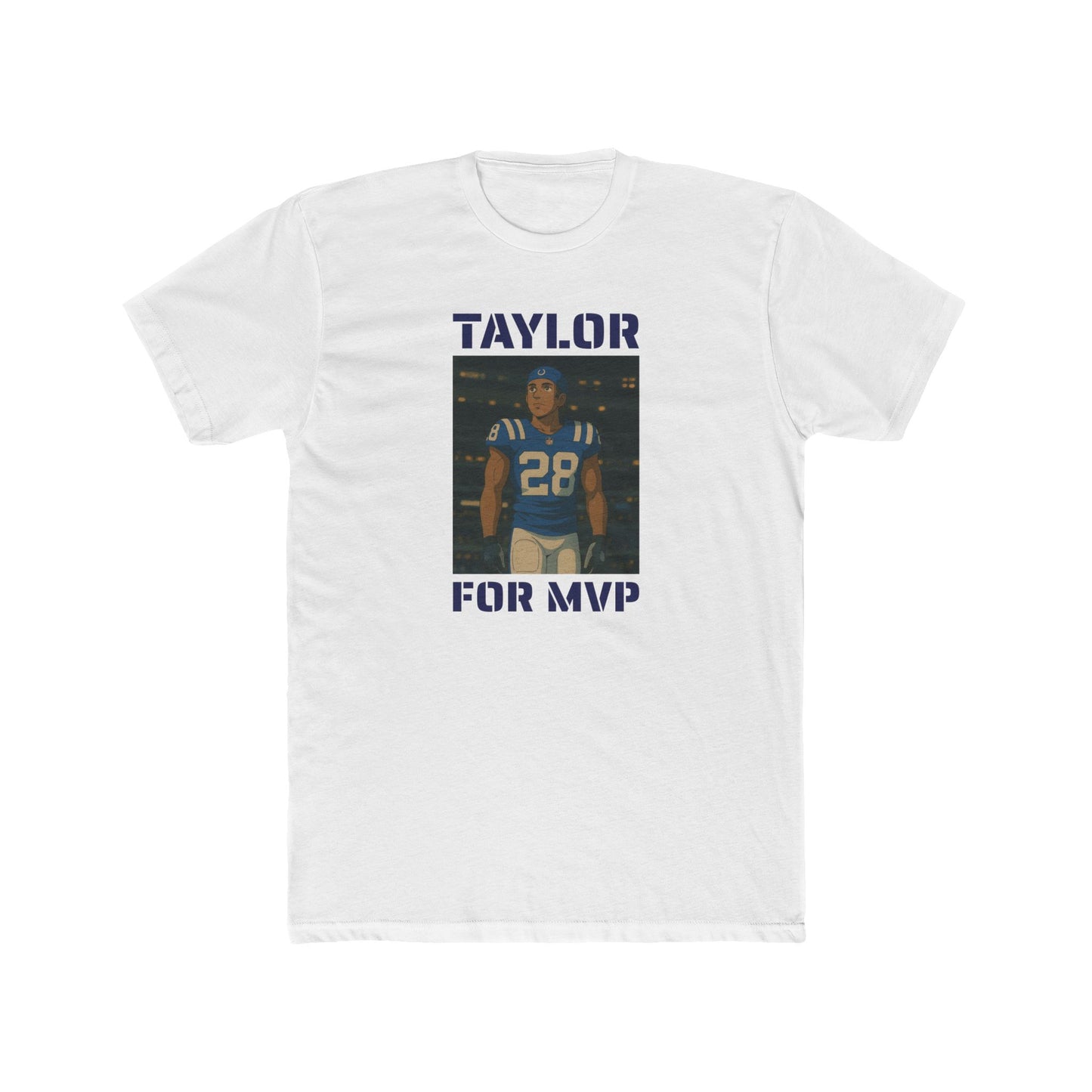 Anime Football 'Taylor For MVP' Cotton Crew Tee