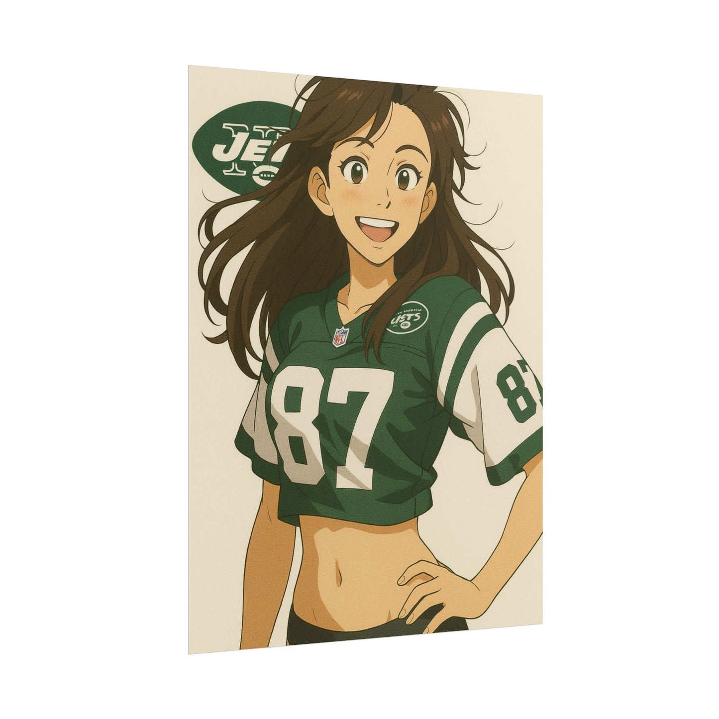 Loco Fits Anime Girls 'Jets Girl 1' Poster