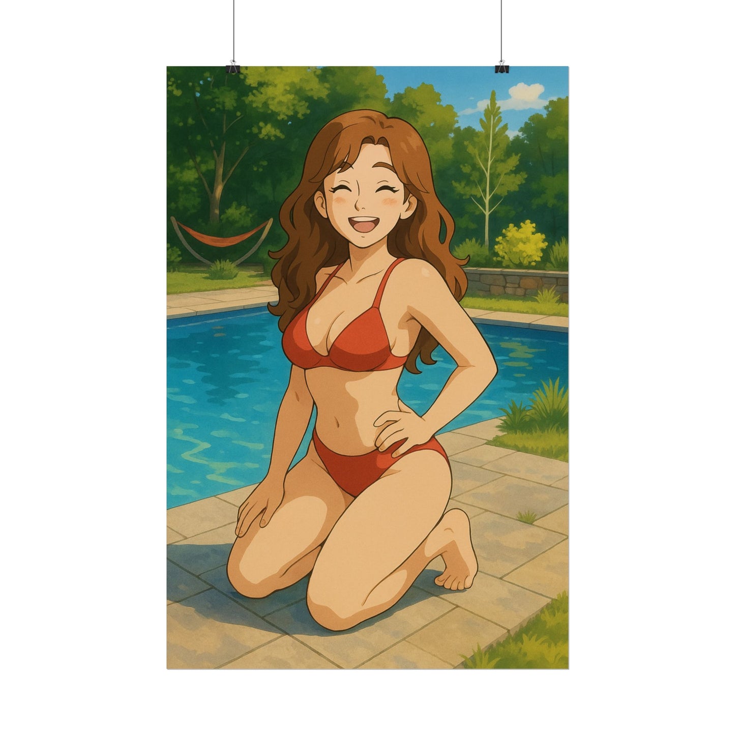 Loco Fits Anime Girls 'Summer Pool Day' Poster