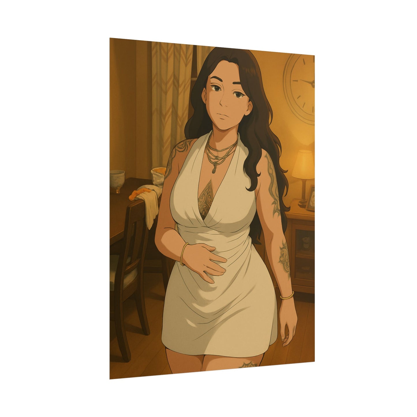 Loco Fits Anime Girls 'Lovely Dinner Date' Poster