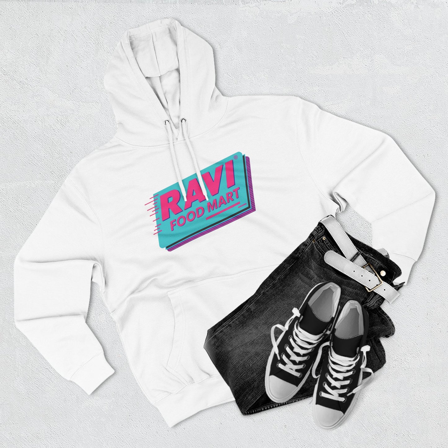 Retro Big Logo Ravi Food Mart Hoodie