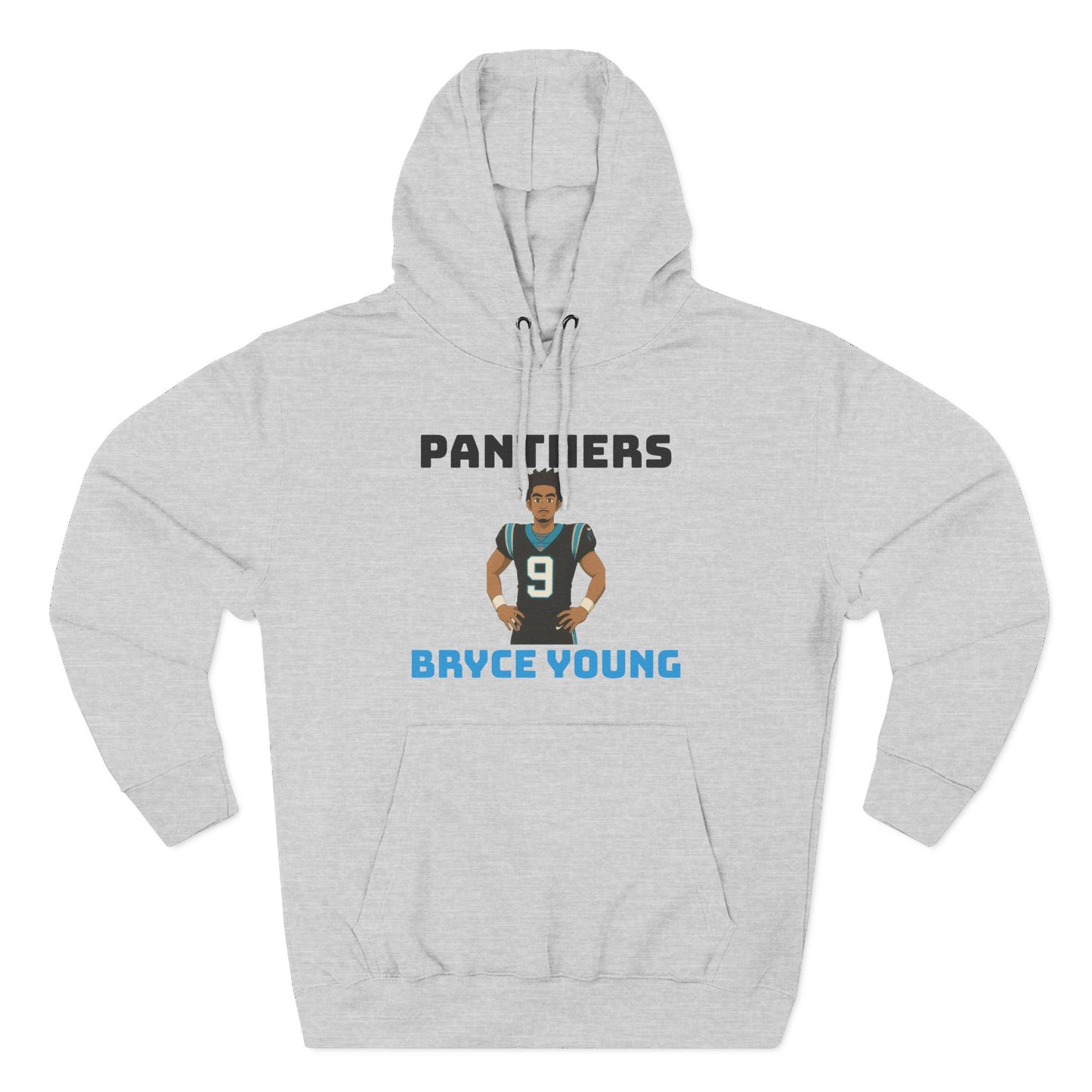 Anime Football 'Panthers Bryce Young' Three-Panel Fleece Hoodie
