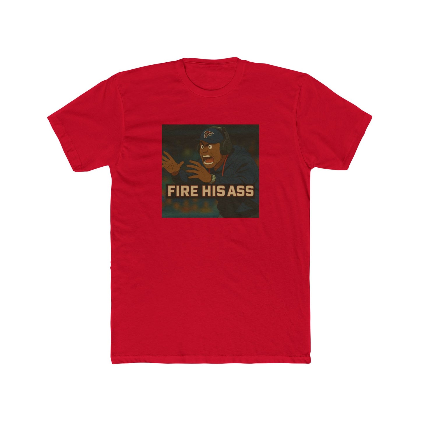 Anime Football 'Fire His Ass' Cotton Crew Tee
