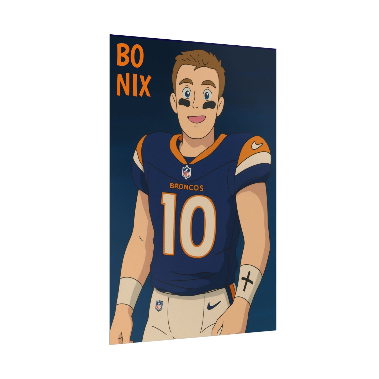 Loco Fits Anime Football 'Bo Nix' Poster