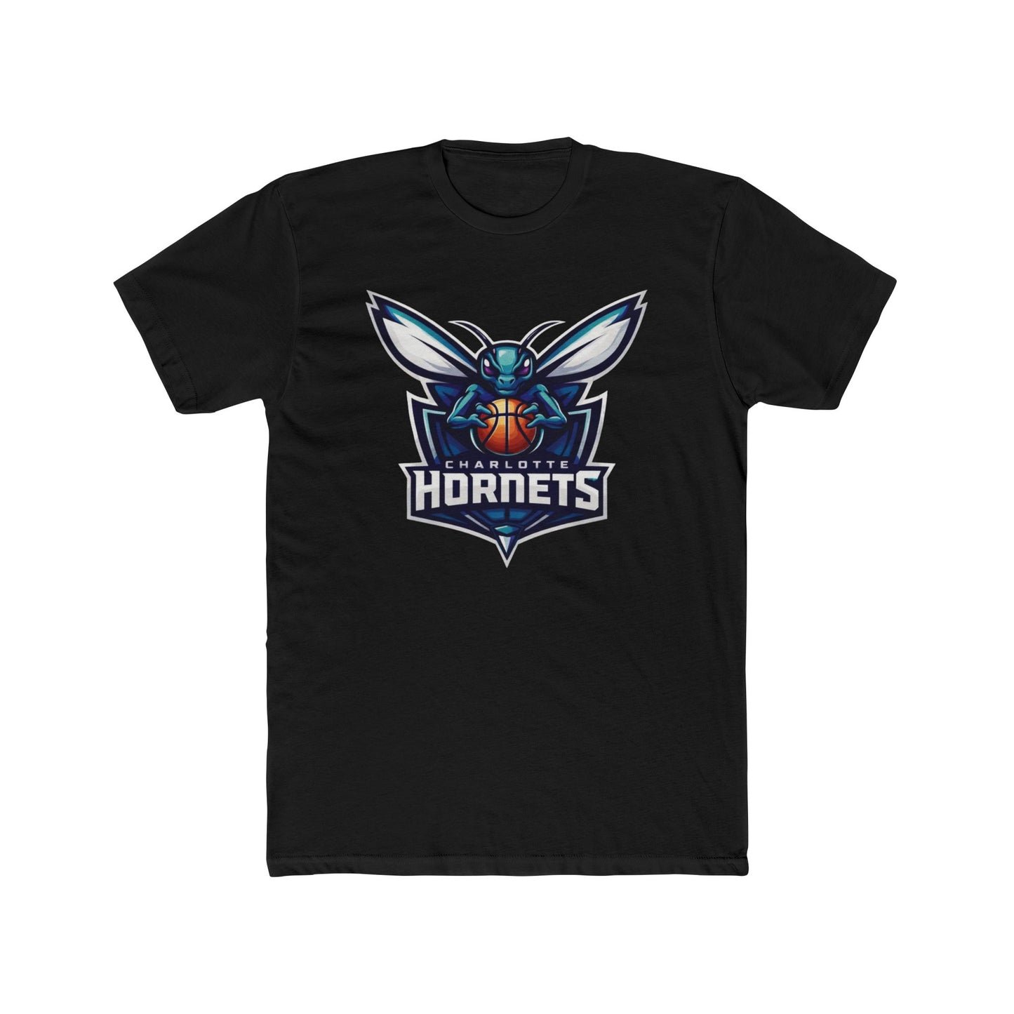 Loco Fits New "NBA Charlotte Hornets Basketball Concept Logo" Cotton Crew Tee