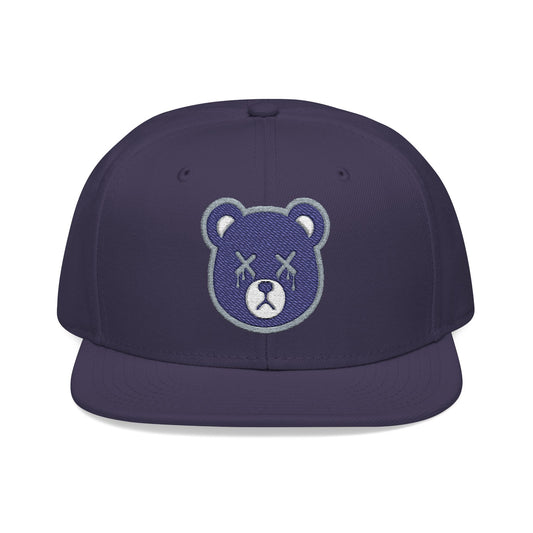 "Wicked Way" Deady Bear Head Navy & Grey Logo Snapback