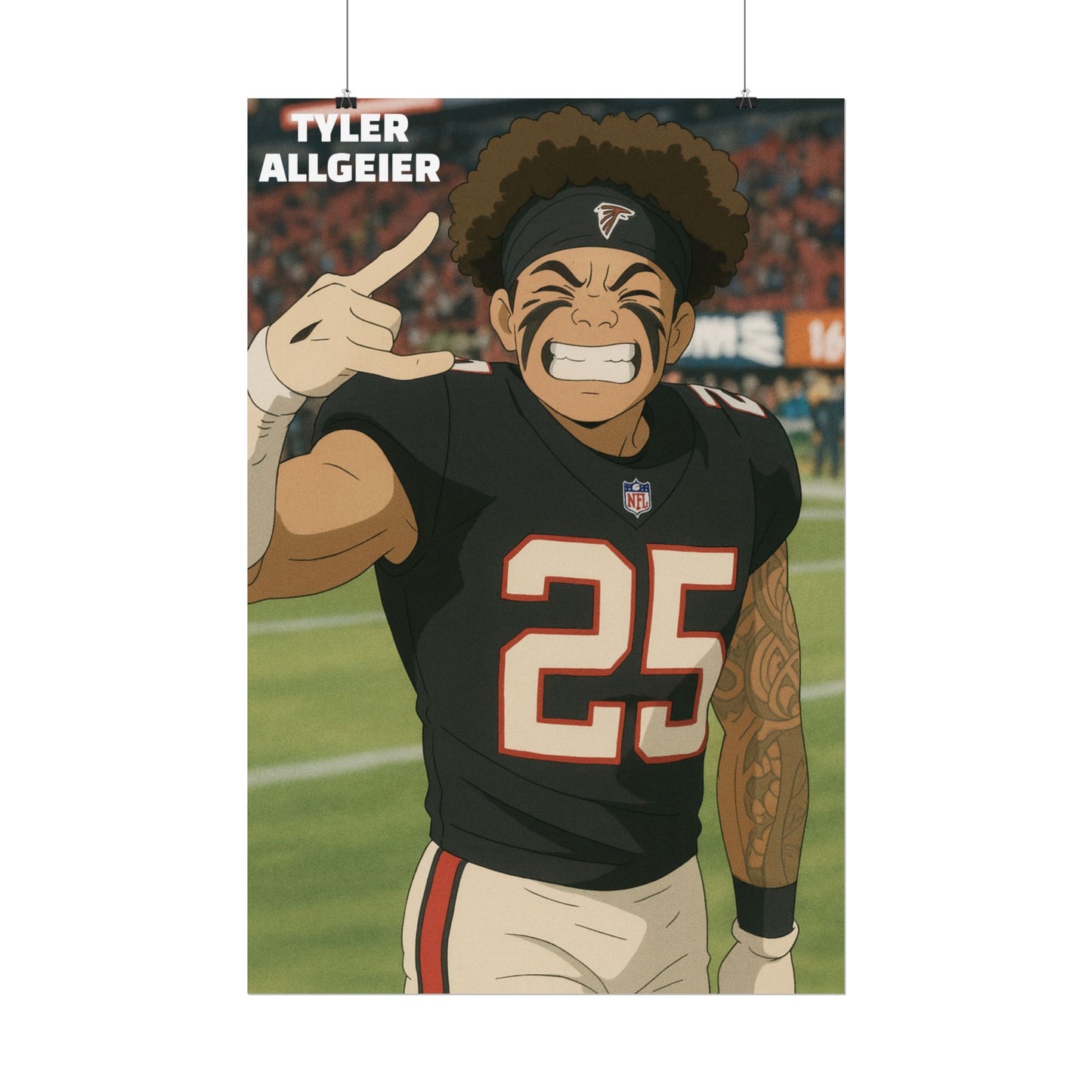 Loco Fits Anime Football 'Tyler Allgeier' Poster