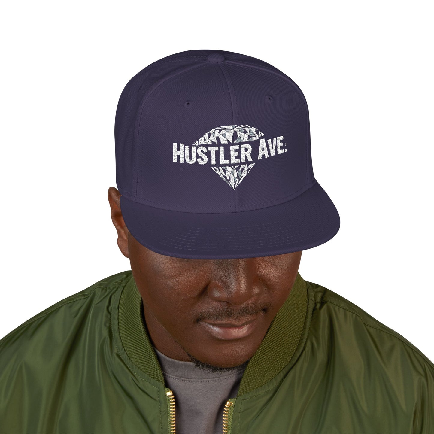 Base "Hustler Ave" Diamond Status Alt. Snapback (Multi Color Options)