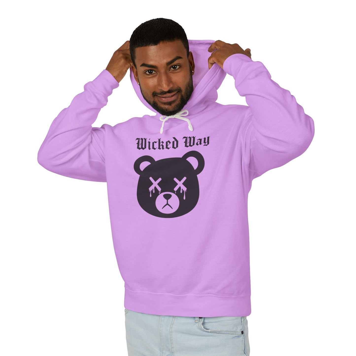 "Wicked Way" Deady Bear Head Graphic Hoodie