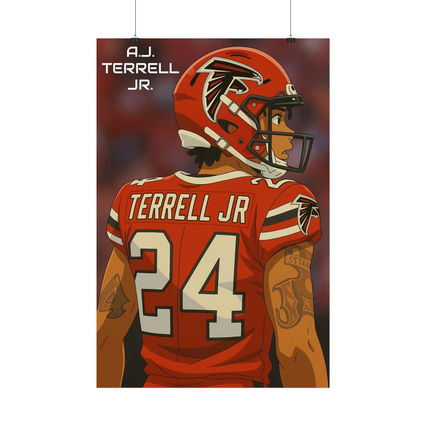 Loco Fits Anime Football 'A.J. Terrell Jr.' Poster