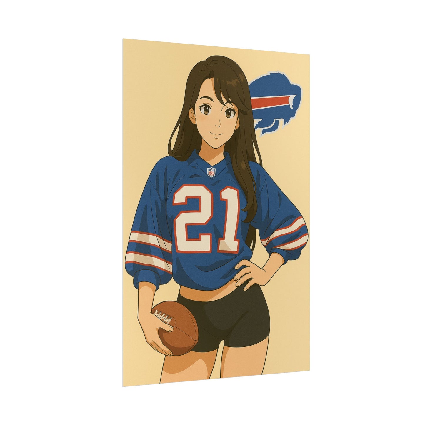 Loco Fits Anime Girls 'Bills Girl 1' Poster