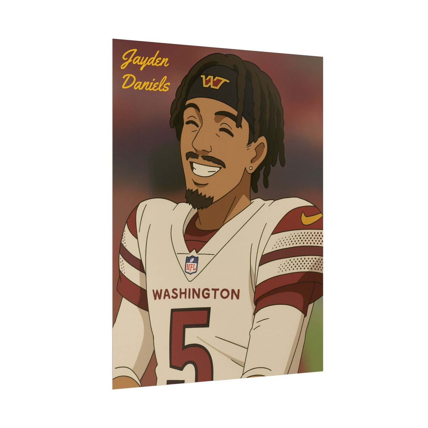 Loco Fits Anime Football 'Jayden Daniels' Poster