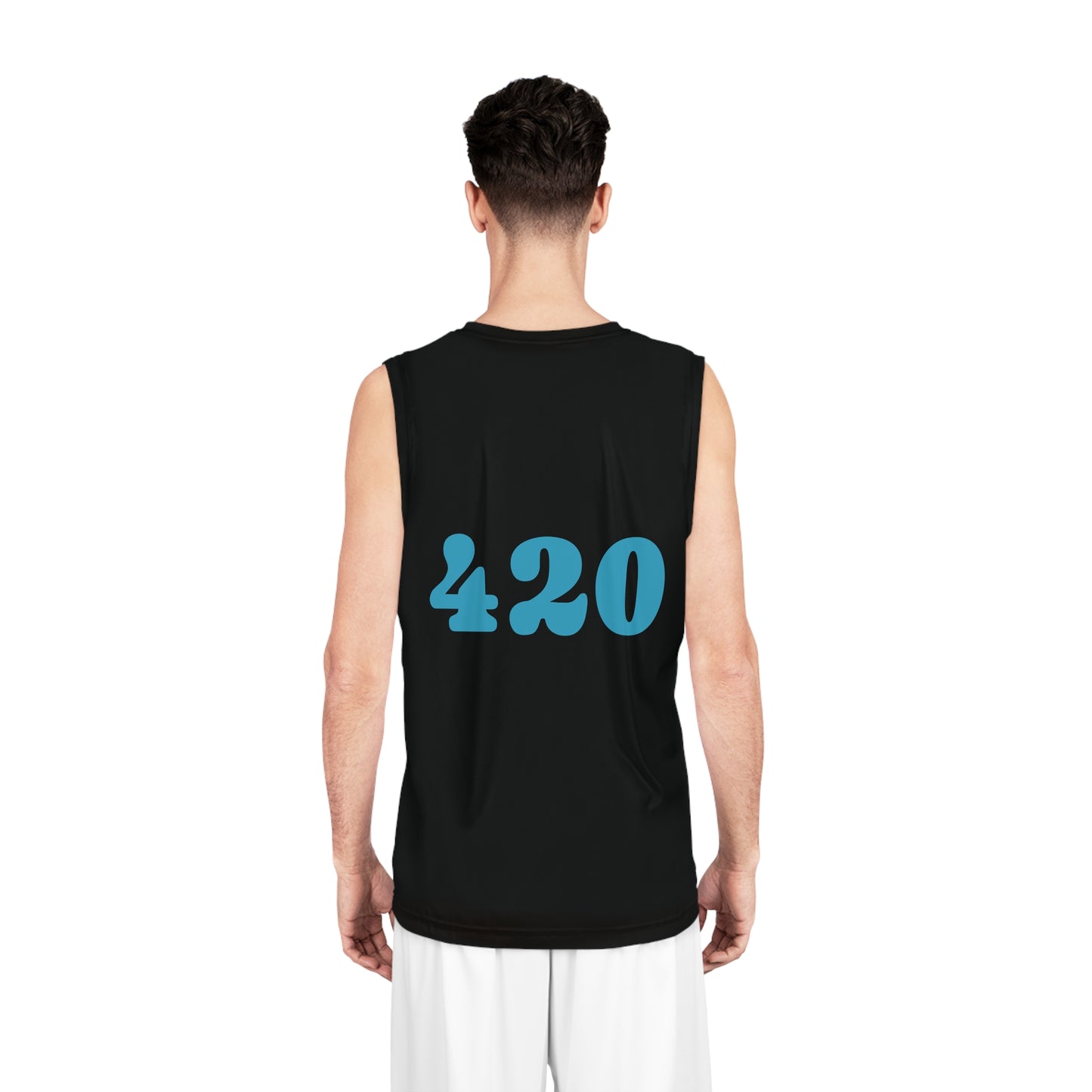 Black "Hippie Highway" #420 Open Mind Open Road Basketball Jersey
