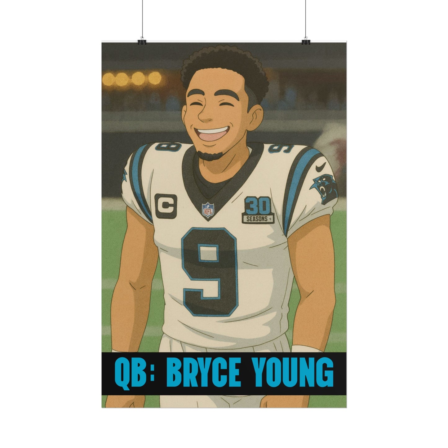 Loco Fits Anime Football 'Bryce Young' Poster