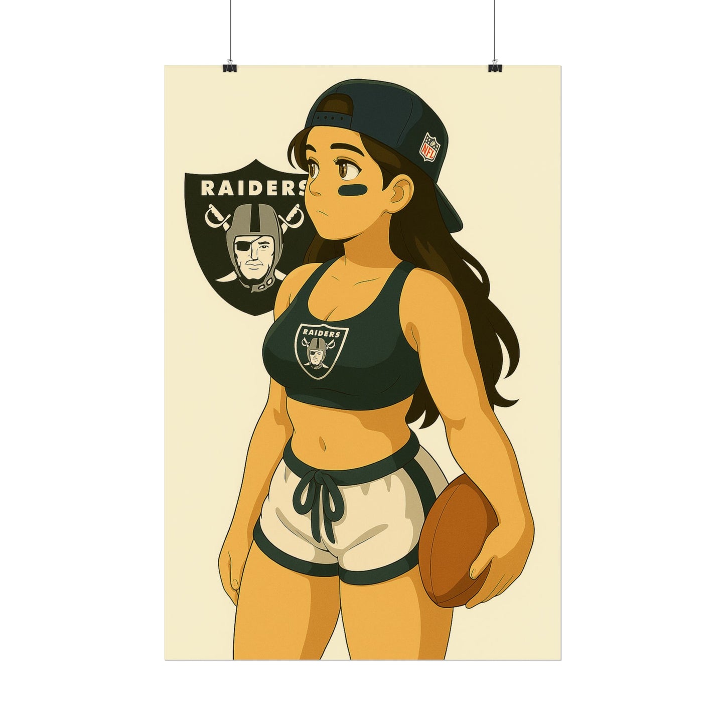 Loco Fits Anime Girls 'Raiders Girl 1' Poster