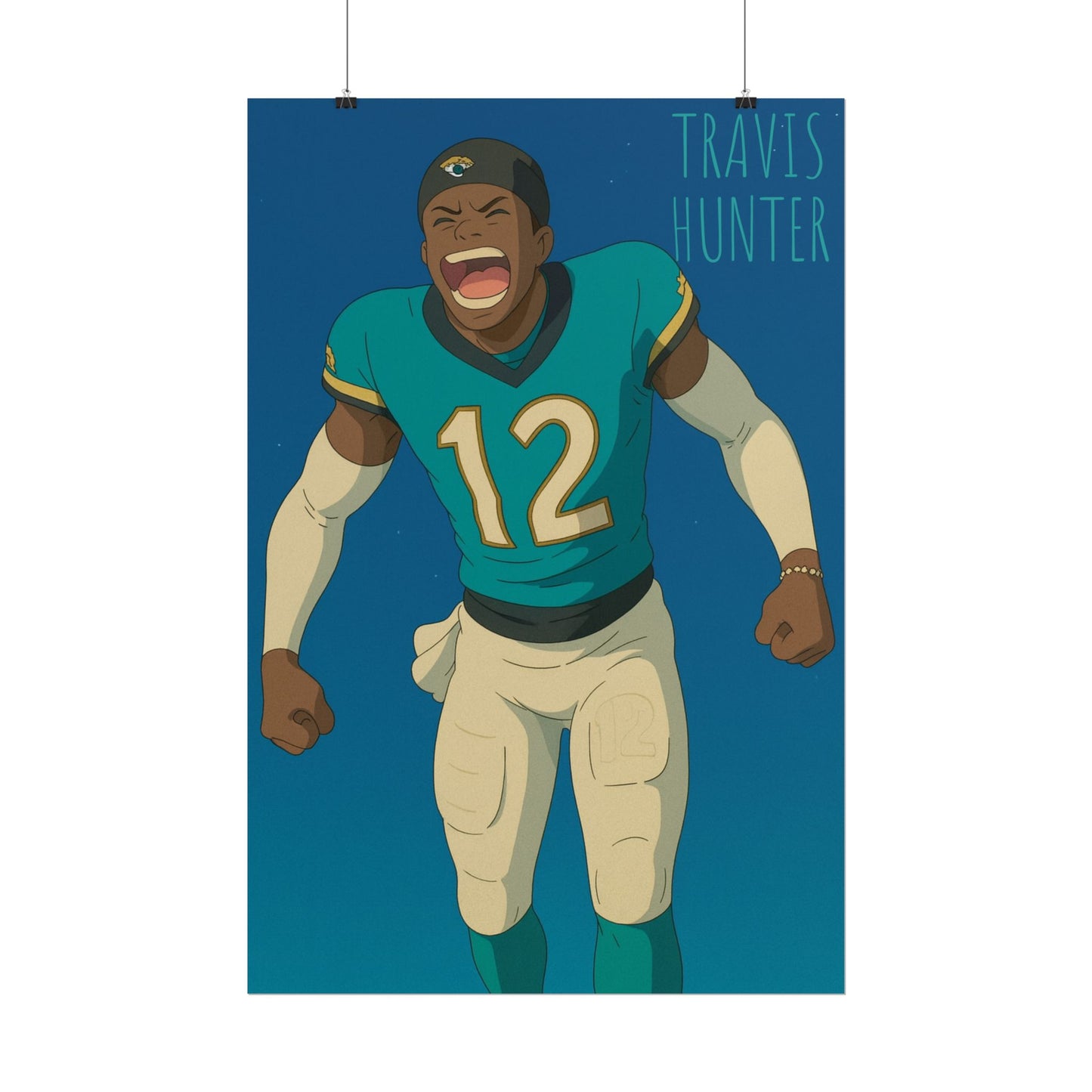 Loco Fits Anime Football 'Travis Hunter' Poster