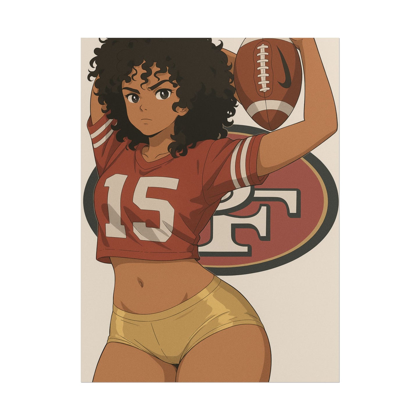 Loco Fits Anime Girls '49ers Girls 1' Poster