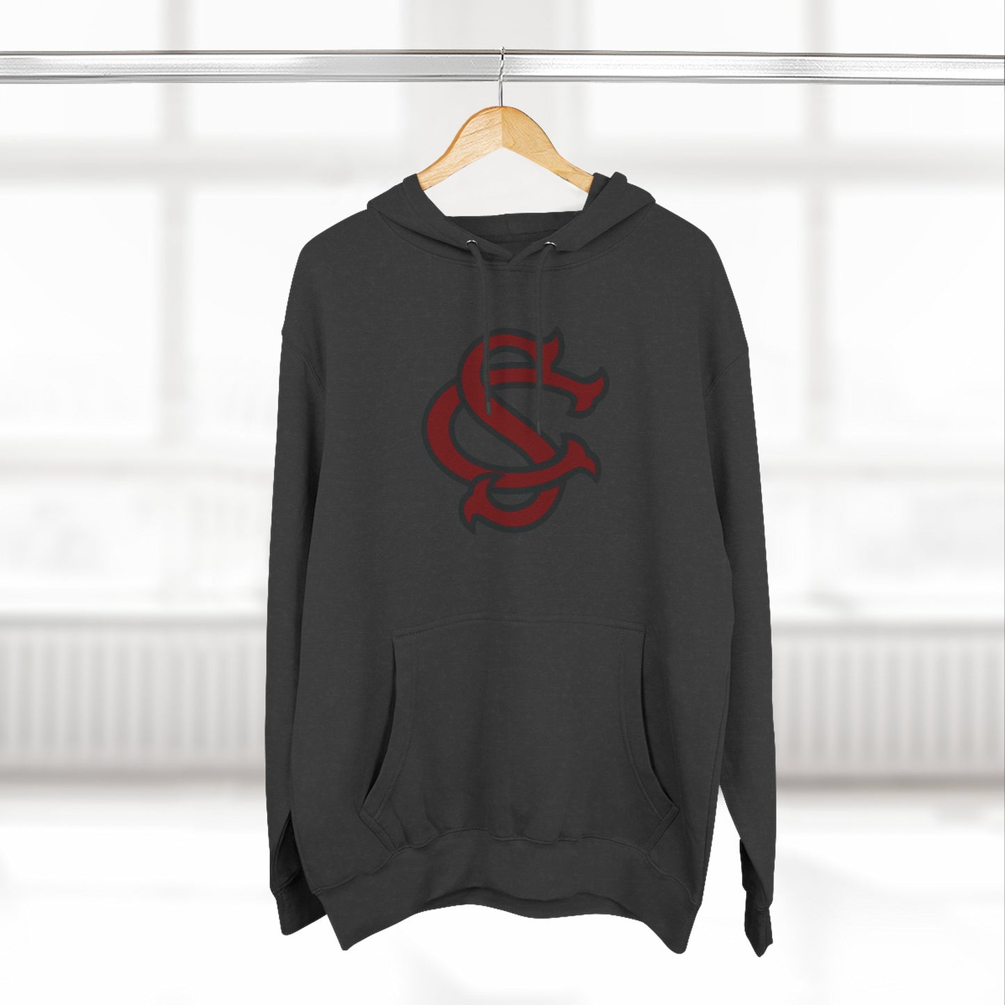 'South Carolina SC' Three-Panel Fleece Hoodie