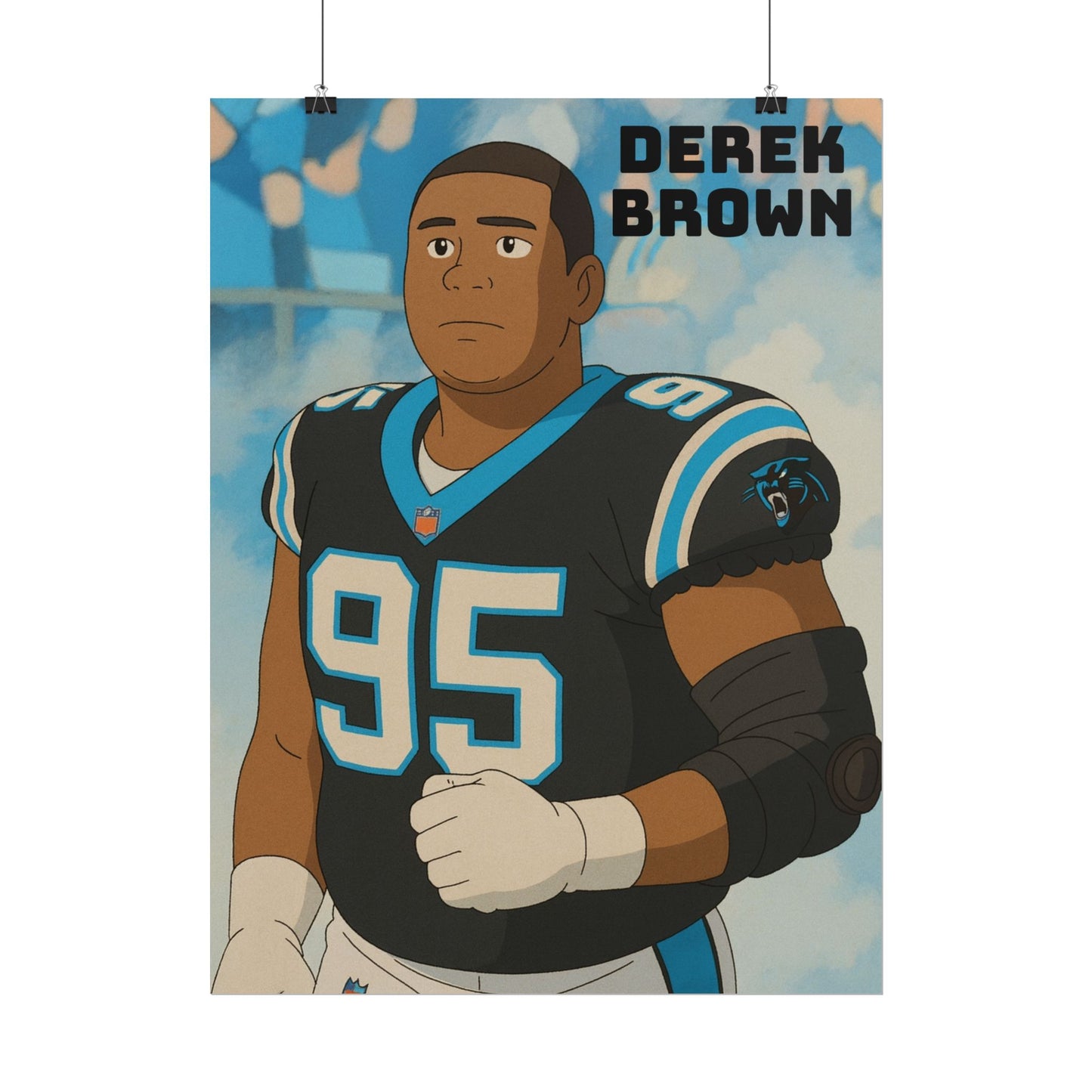 Loco Fits Anime Football 'Derek Brown' Poster