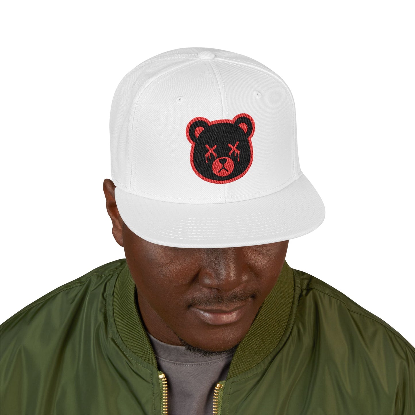 "Wicked Way" Deady Bear Embroidered Snapback Cap