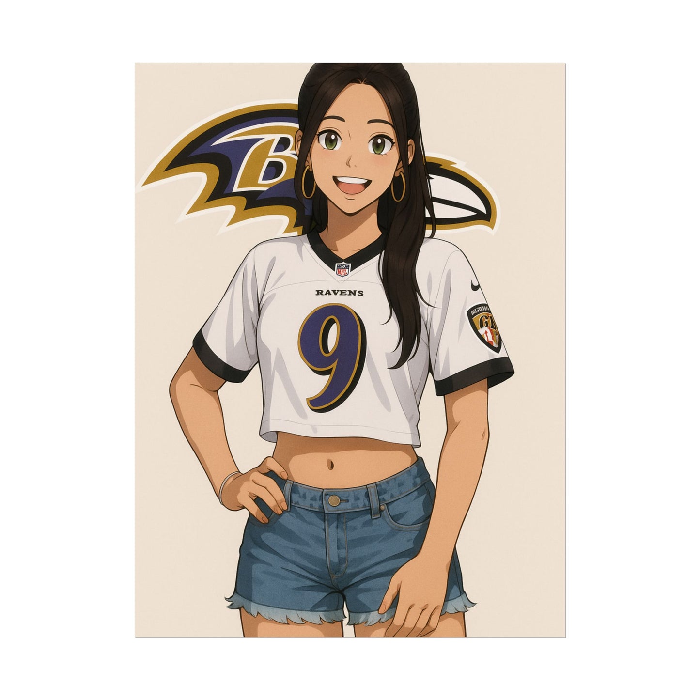 Loco Fits Anime Girls 'Ravens Girl 1' Poster