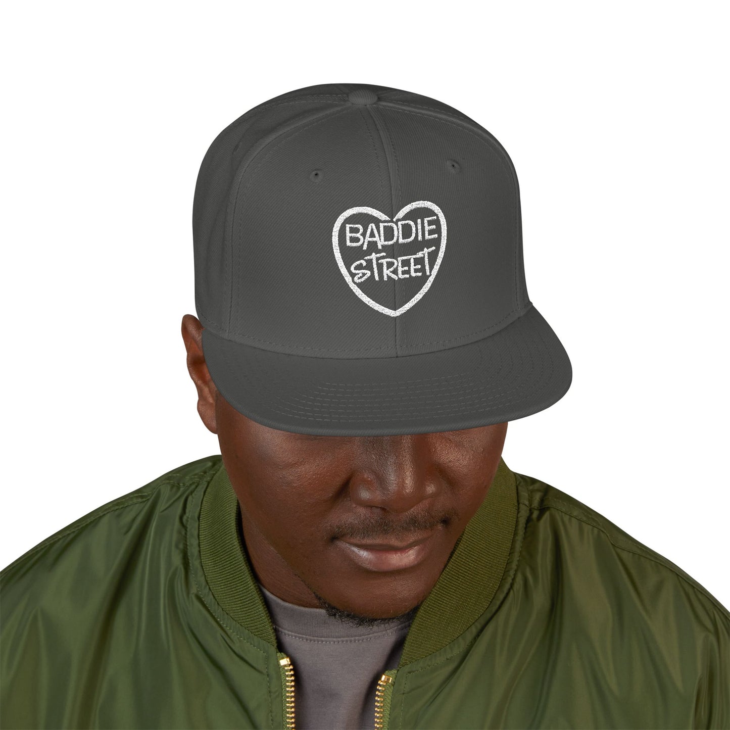 "Baddie Street" Full Heart V1 Snapback Hat