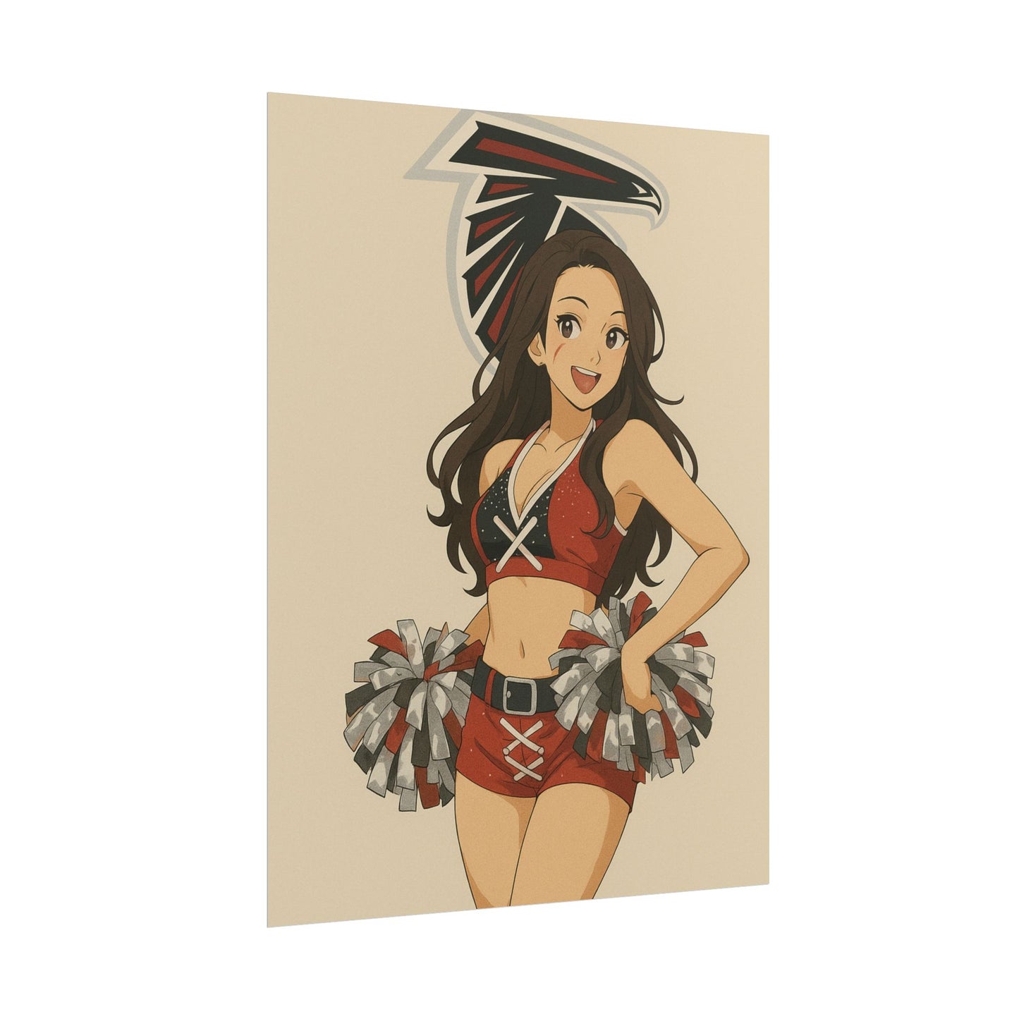 Loco Fits Anime Girls 'Falcons Cheerleader 2' Poster