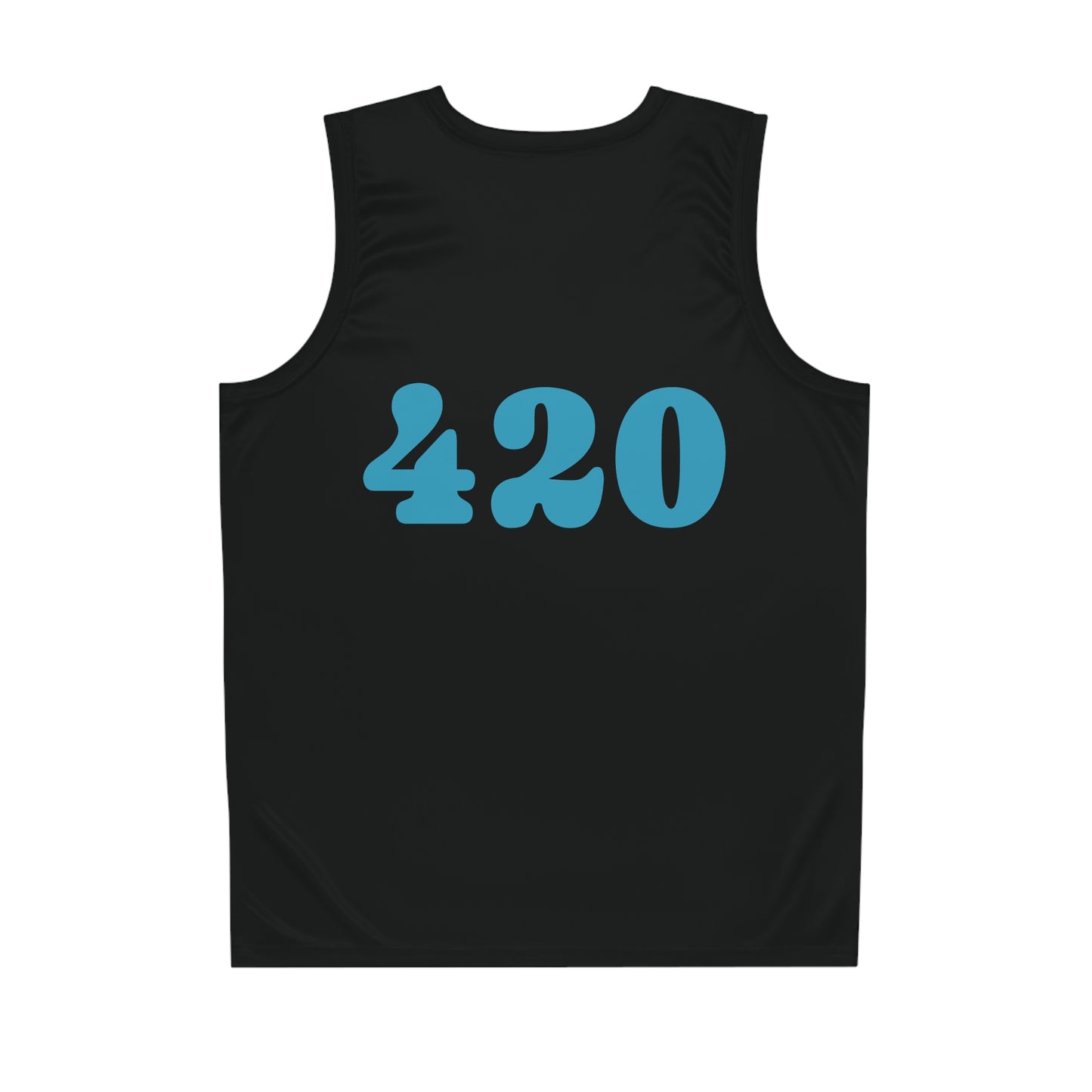 Black "Hippie Highway" #420 Open Mind Open Road Basketball Jersey