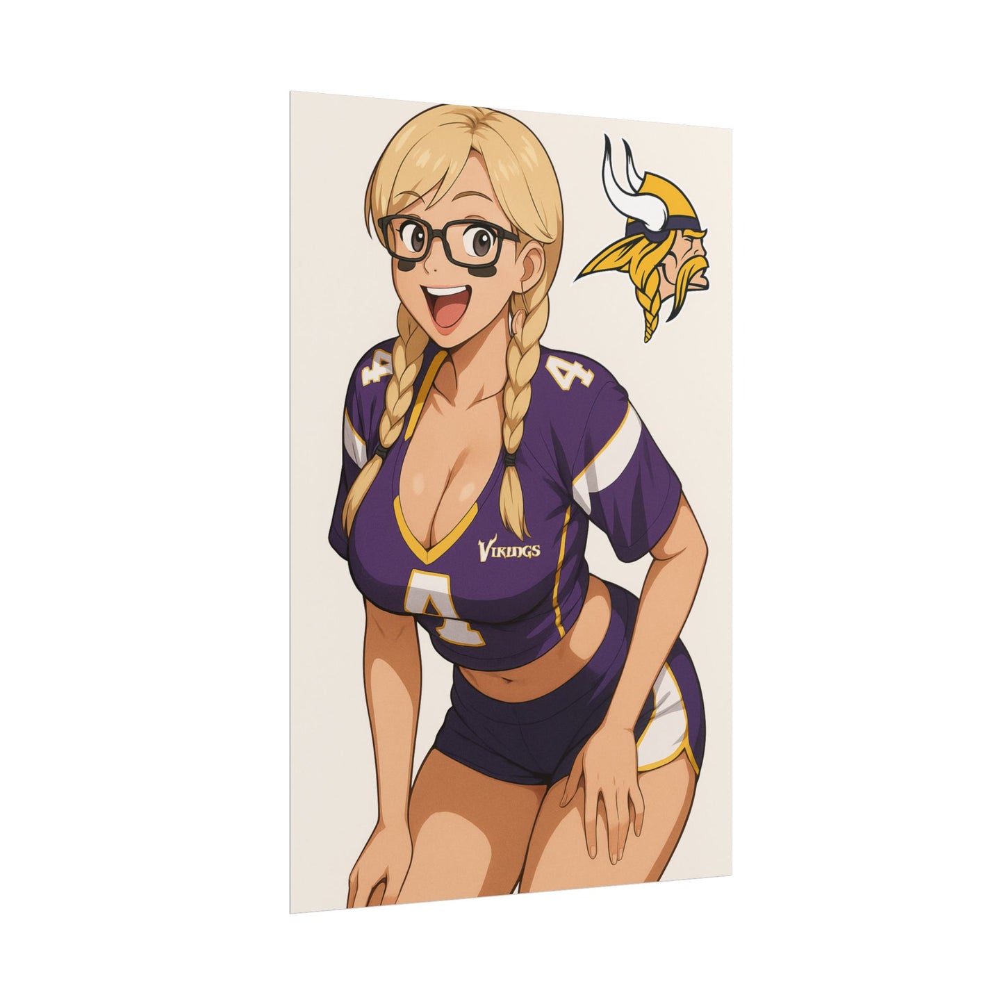 Loco Fits Anime Girls 'Vikings Girl 2' Poster