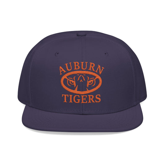 'Auburn Tiger Orange' Logo Snapback