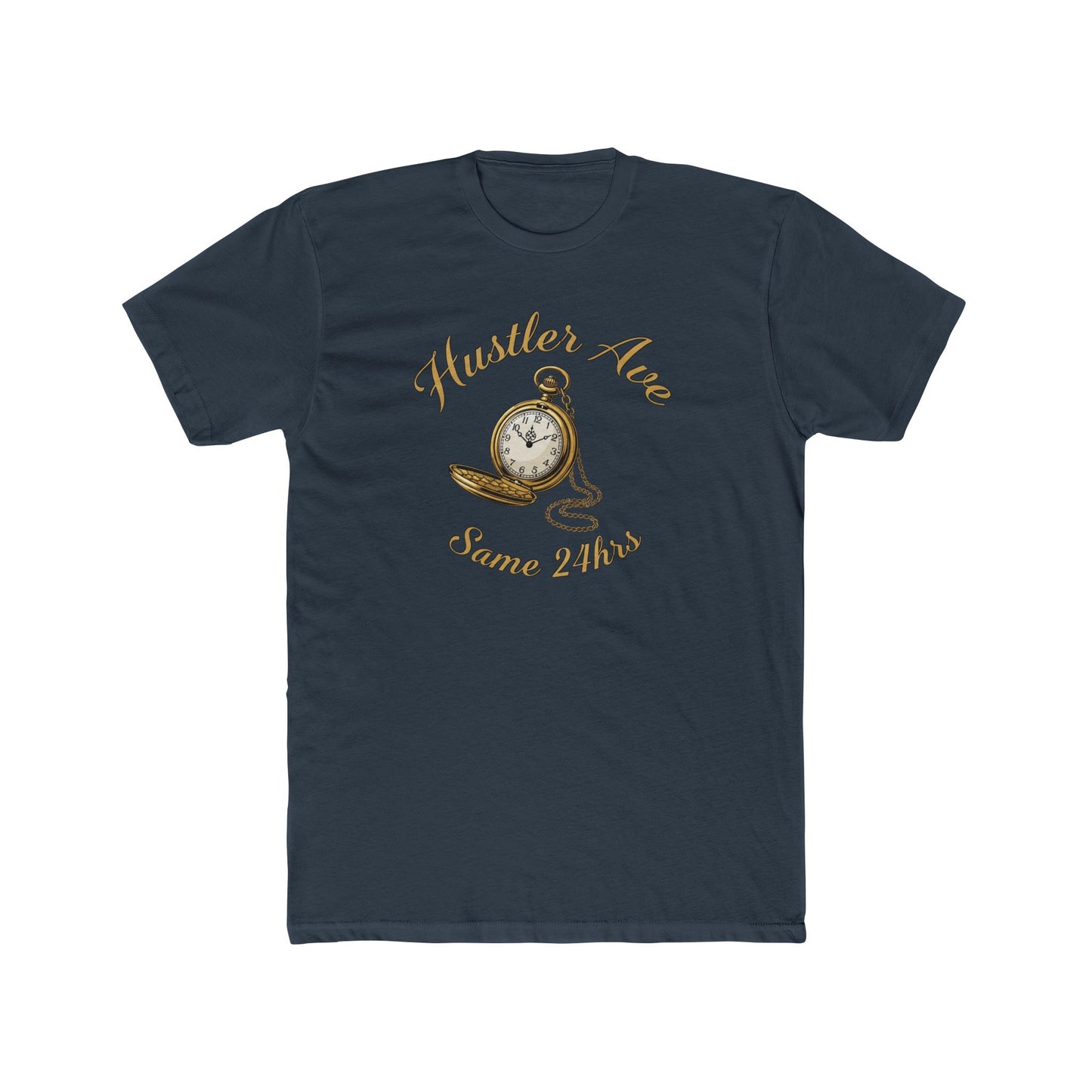 "Hustler Ave" Hustler's Time Graphic Cotton Crew Tee